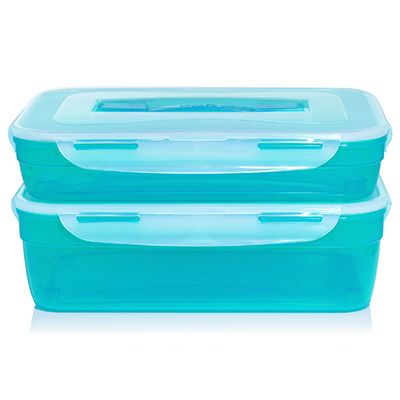 LocknLock 2 Frischhaltedosen mit Tragegriff 3,4L & 5,8L Gesamtvolumen 9,2L