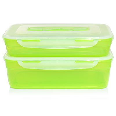 LocknLock 2 Frischhaltedosen mit Tragegriff 3,4L & 5,8L Gesamtvolumen 9,2L