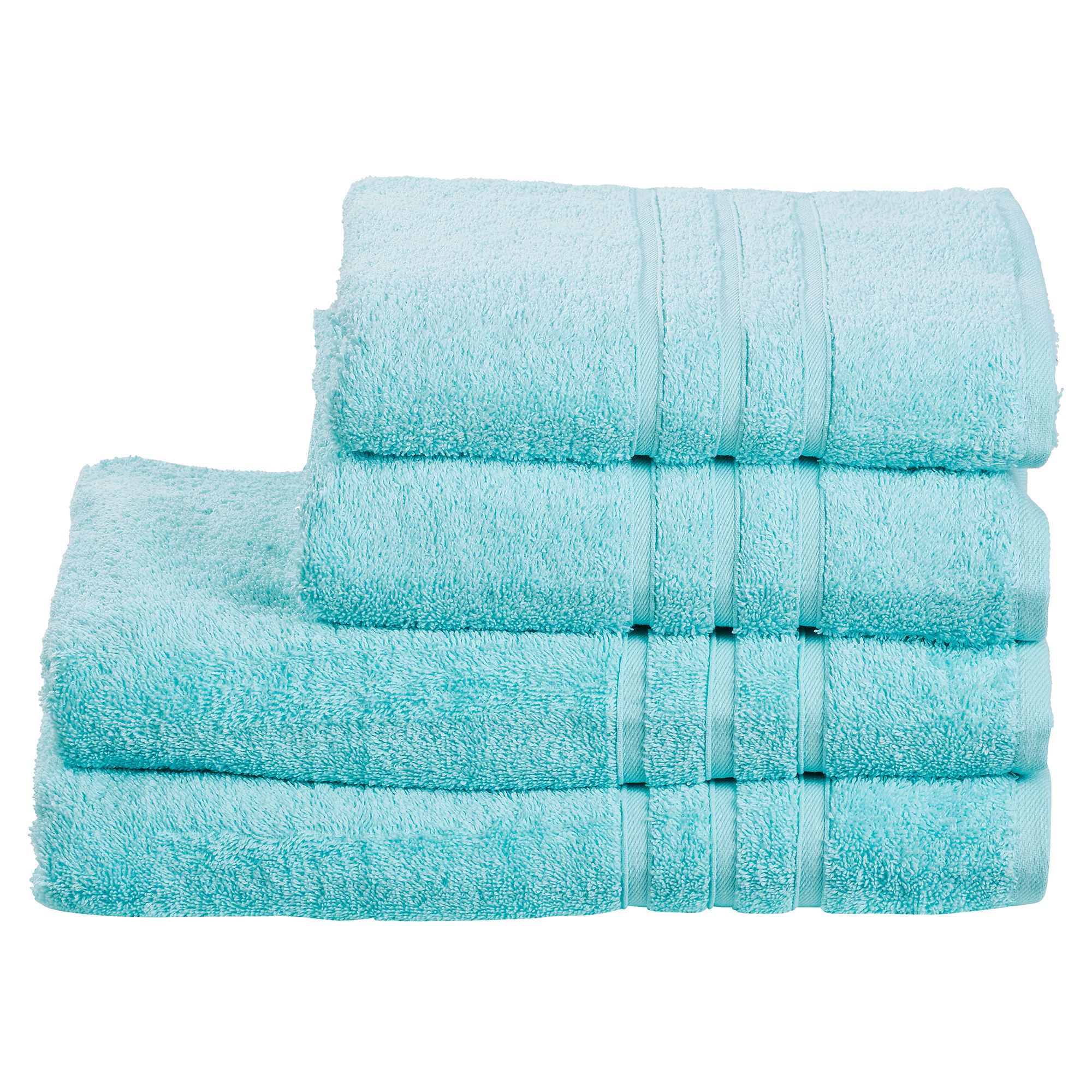 done.® 4tlg. Handtuch-Set uni 100% Baumwolle 30x50cm & 50x100cm