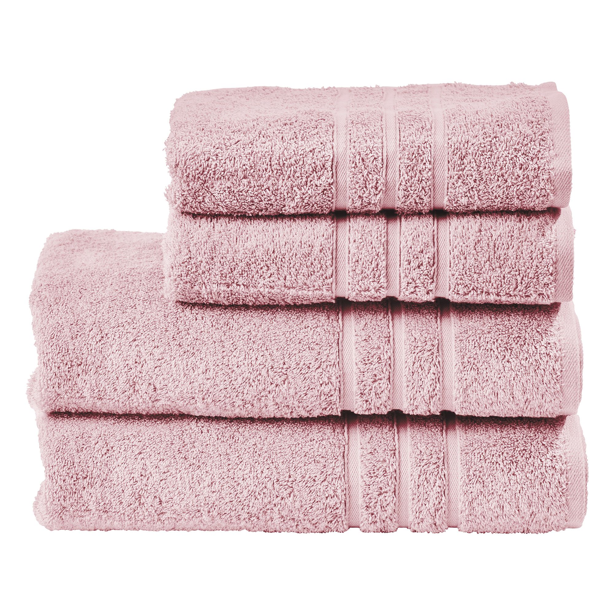 done.® 4tlg. Handtuch-Set uni 100% Baumwolle 30x50cm & 50x100cm