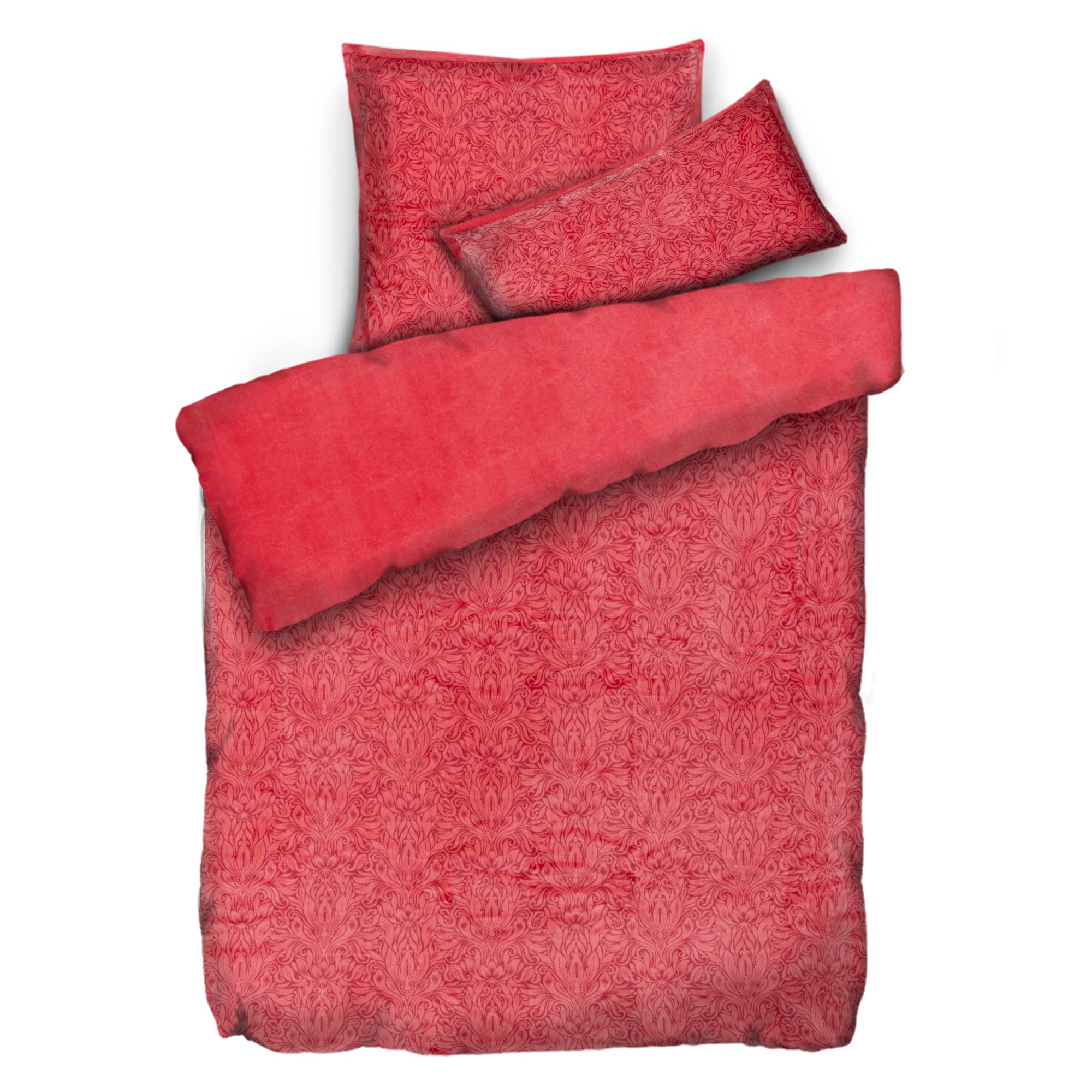 MONT CHALET Wendebettwäsche elegante Ornamente Mikrofaser Chinchilla Einzelbett, 3tlg,