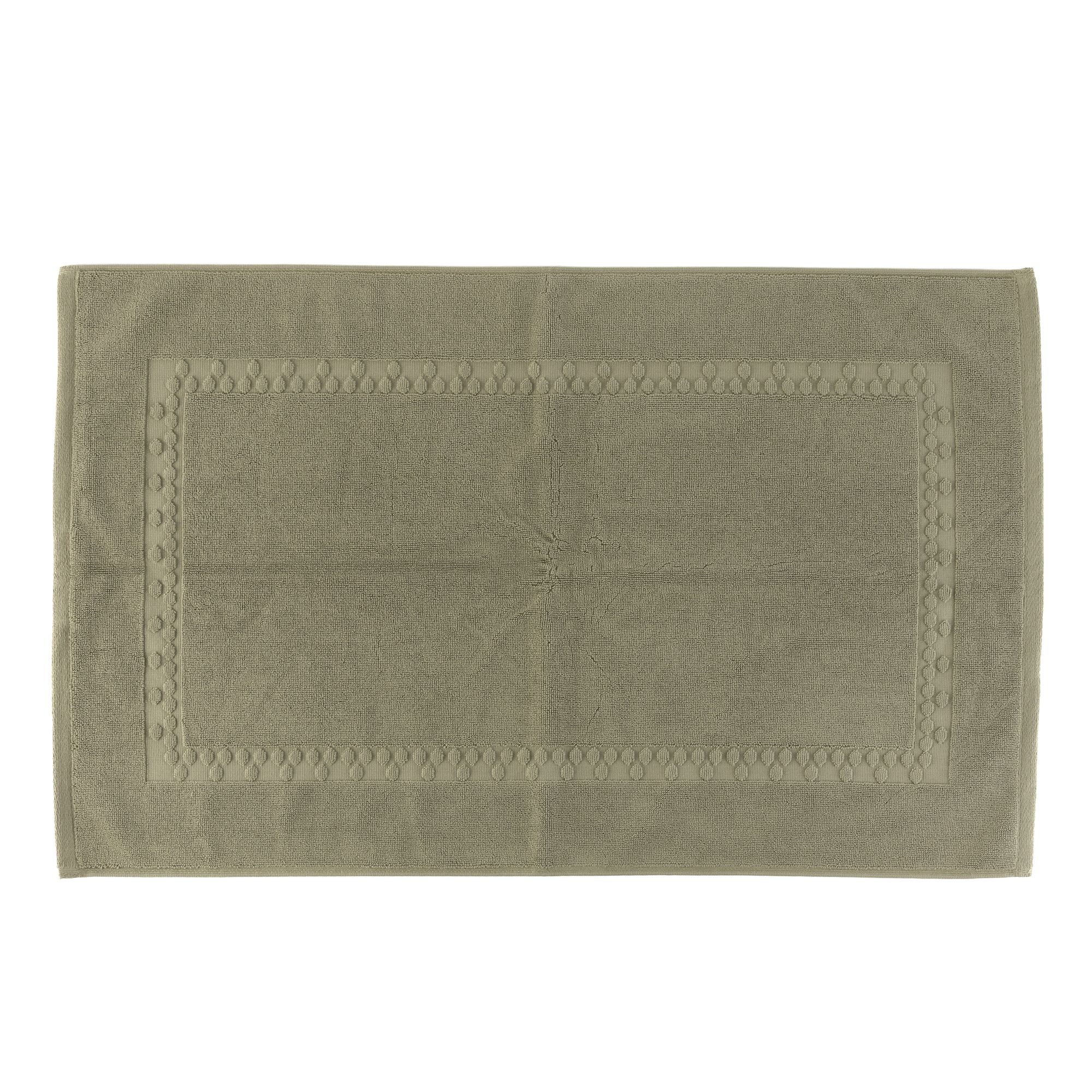 NACHTIGALL Badematte uni Jacquard Baumwolle HeiQ™ Pure