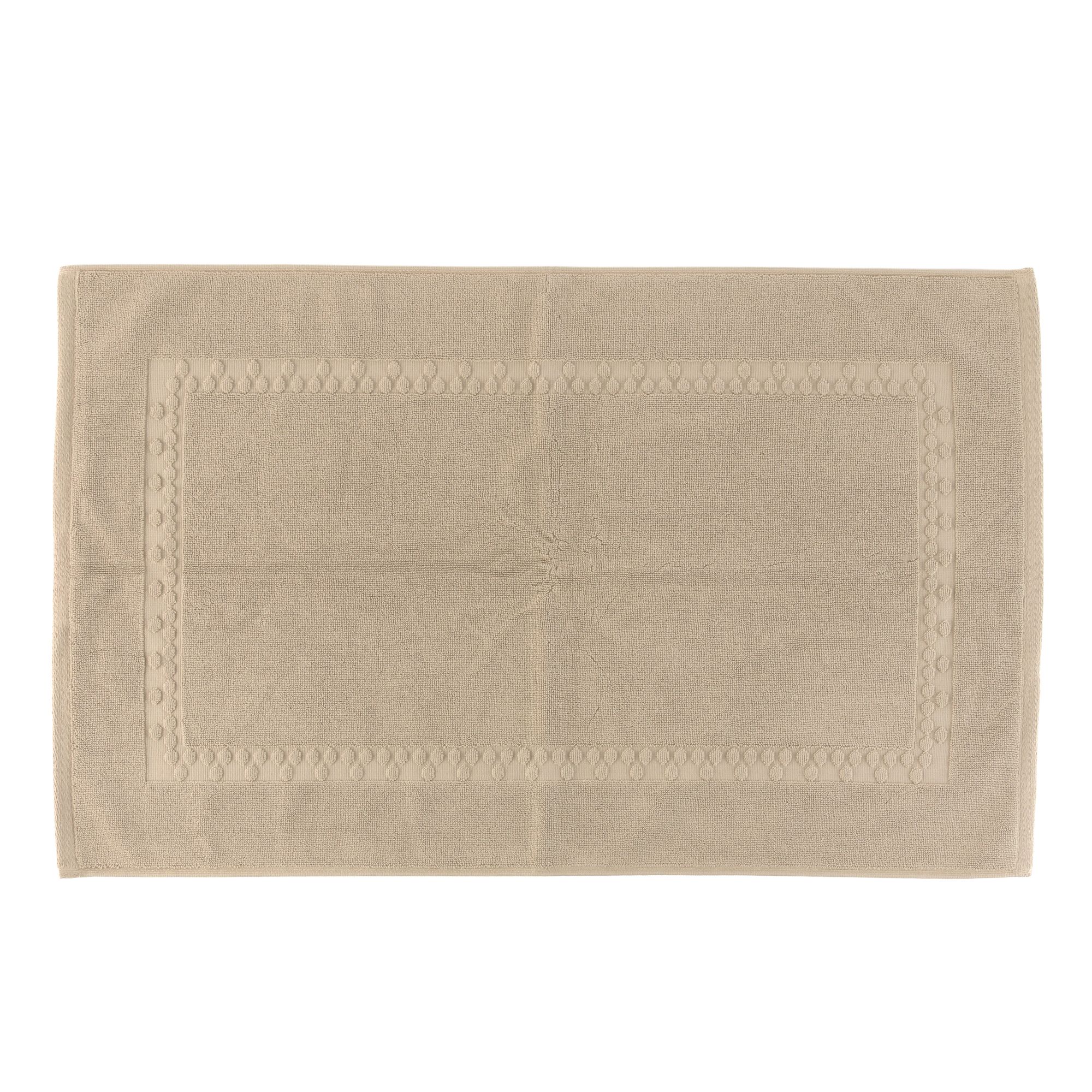 NACHTIGALL Badematte uni Jacquard Baumwolle HeiQ™ Pure