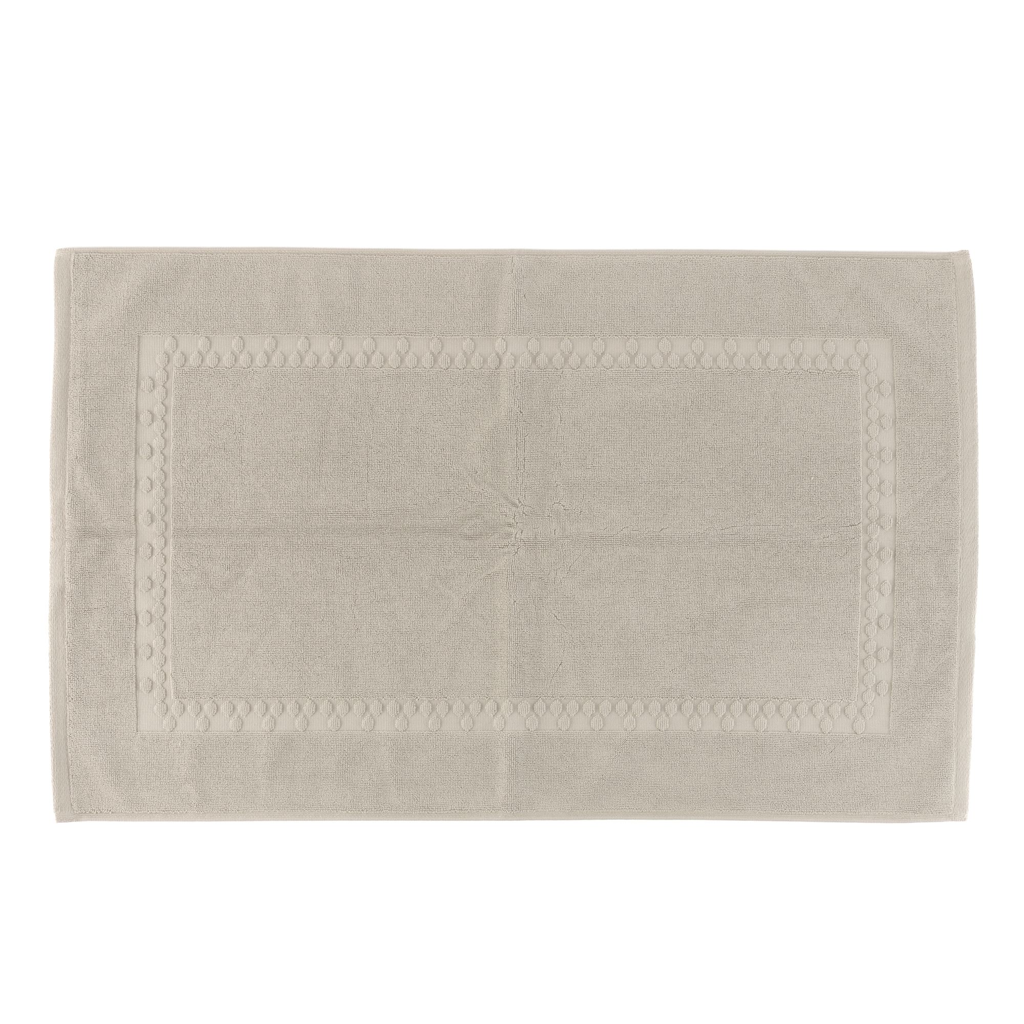 NACHTIGALL Badematte uni Jacquard Baumwolle HeiQ™ Pure