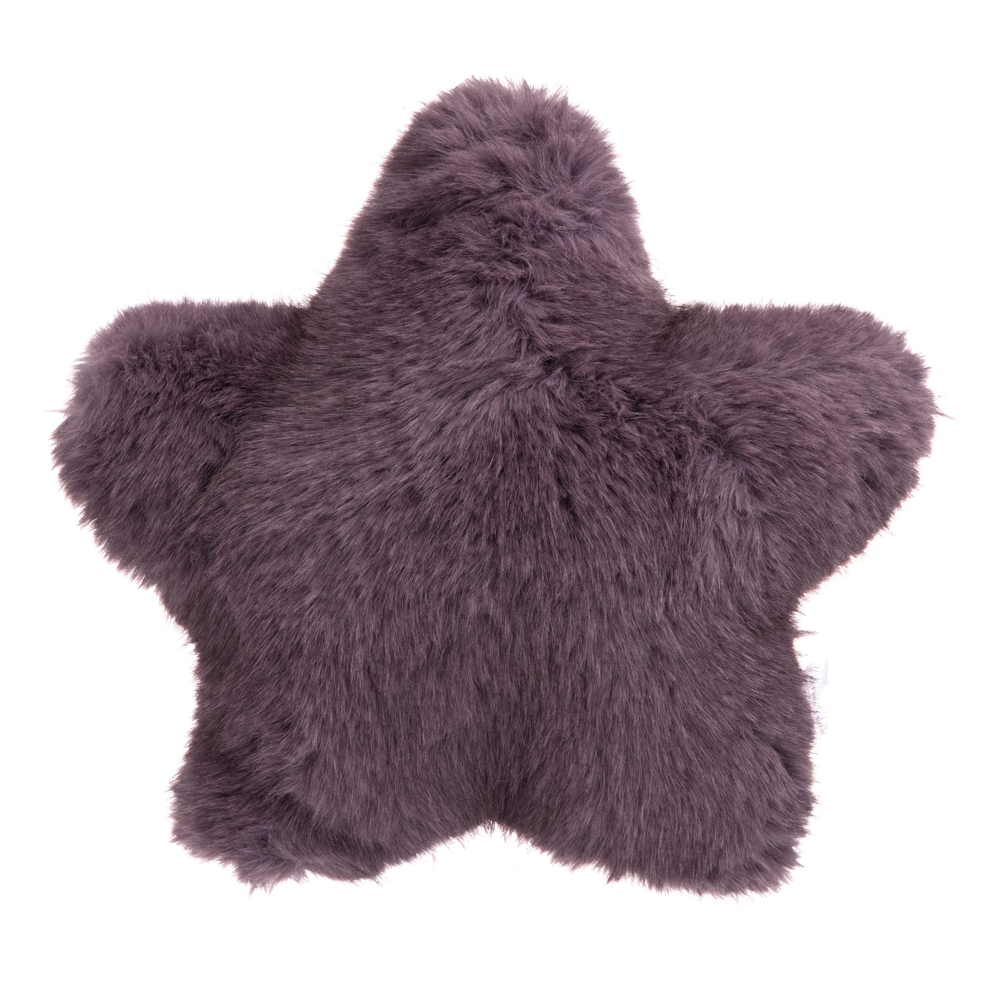 MONT CHALET 1 Sternkissen beidseitig Fellimitat Mikrofaser-Rückseite waschbar, Ø ca. 45cm