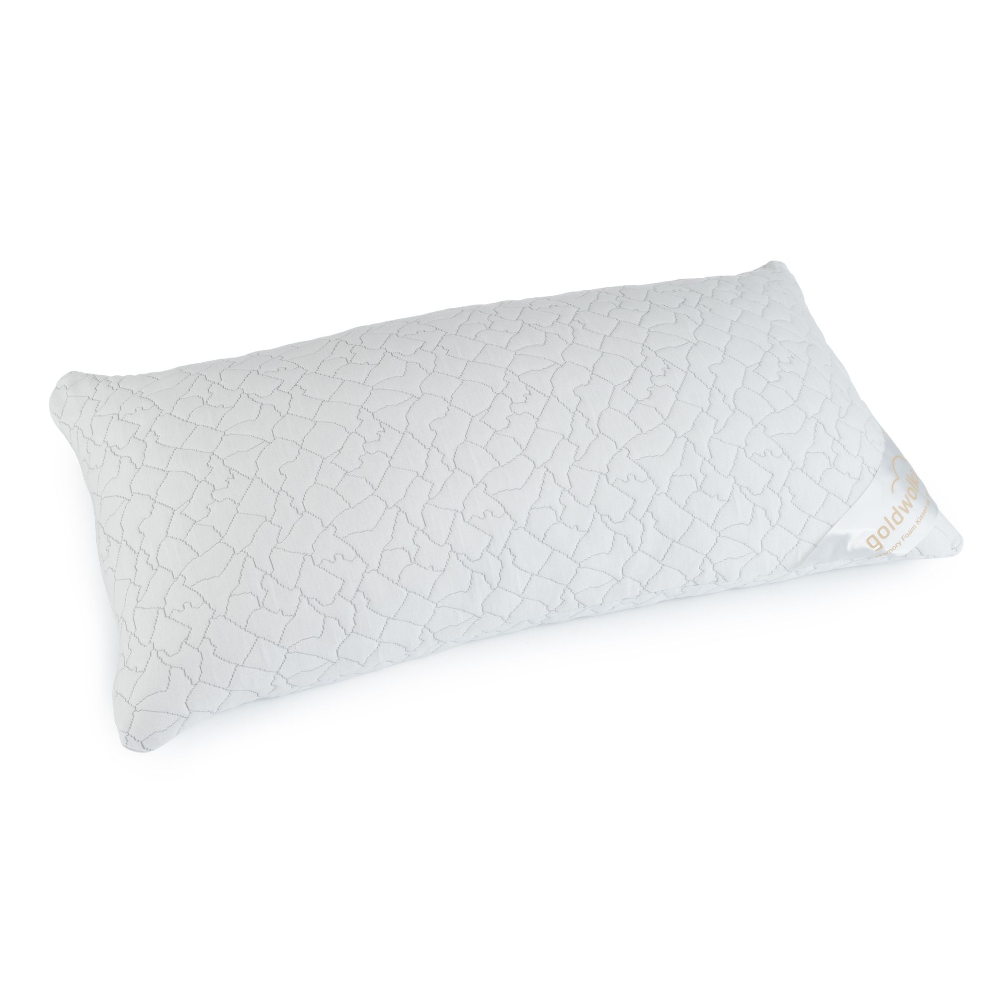GOLDWOLKE Memory Foam-Kissen uni f.Allergiker geeignet ca. 40x80cm