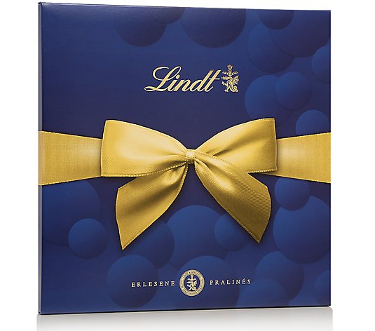 LINDT Pralinenbox Royal blaue Box mit Schleife Inhalt 500g