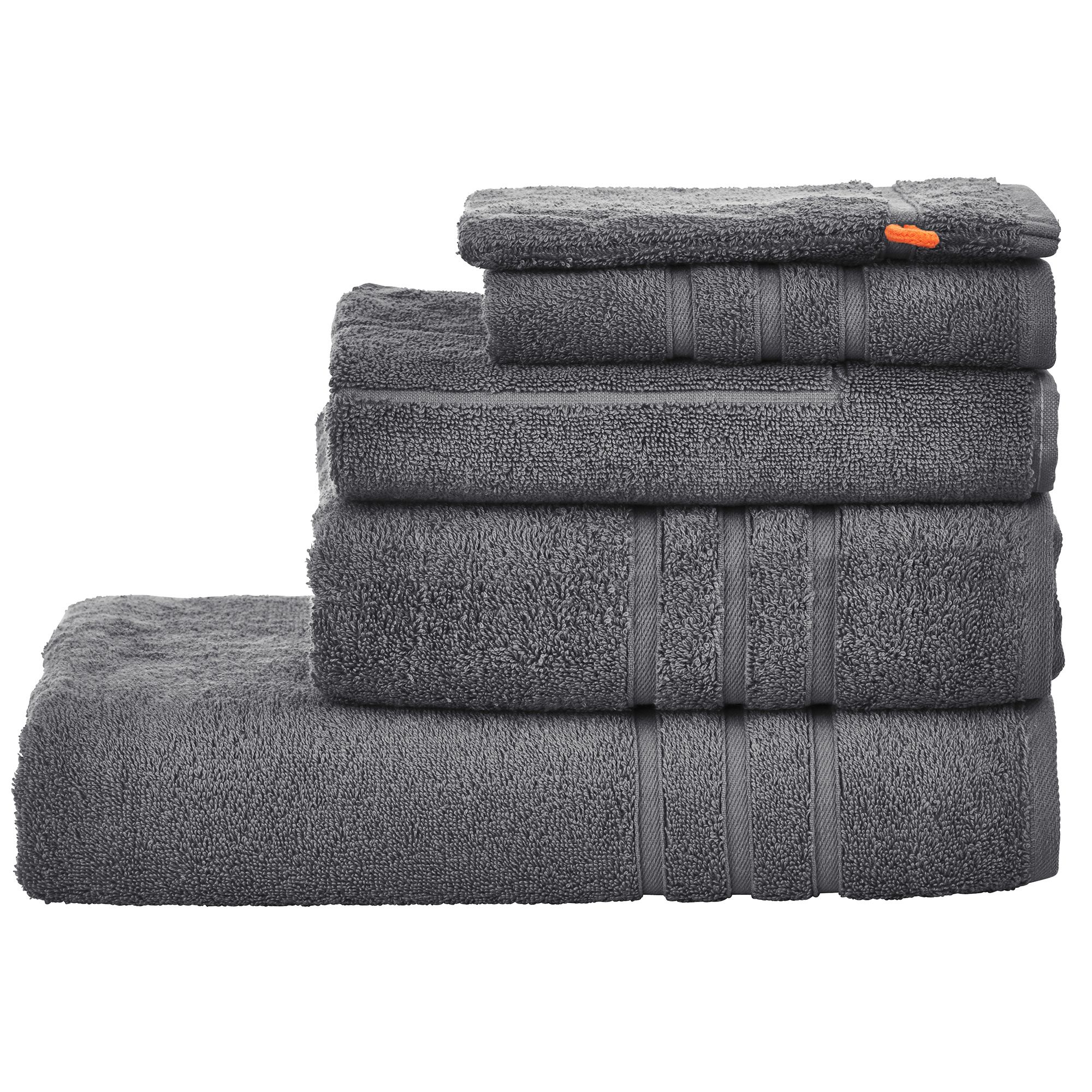 done.® Frottier-Set uni 100% Baumwolle inkl.Badvorleger,5tlg