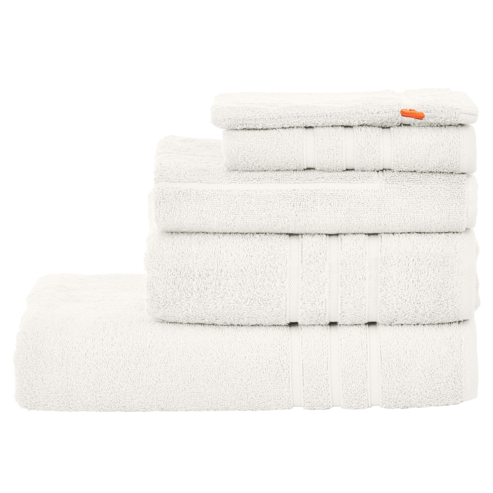 done.® Frottier-Set uni 100% Baumwolle inkl.Badvorleger,5tlg