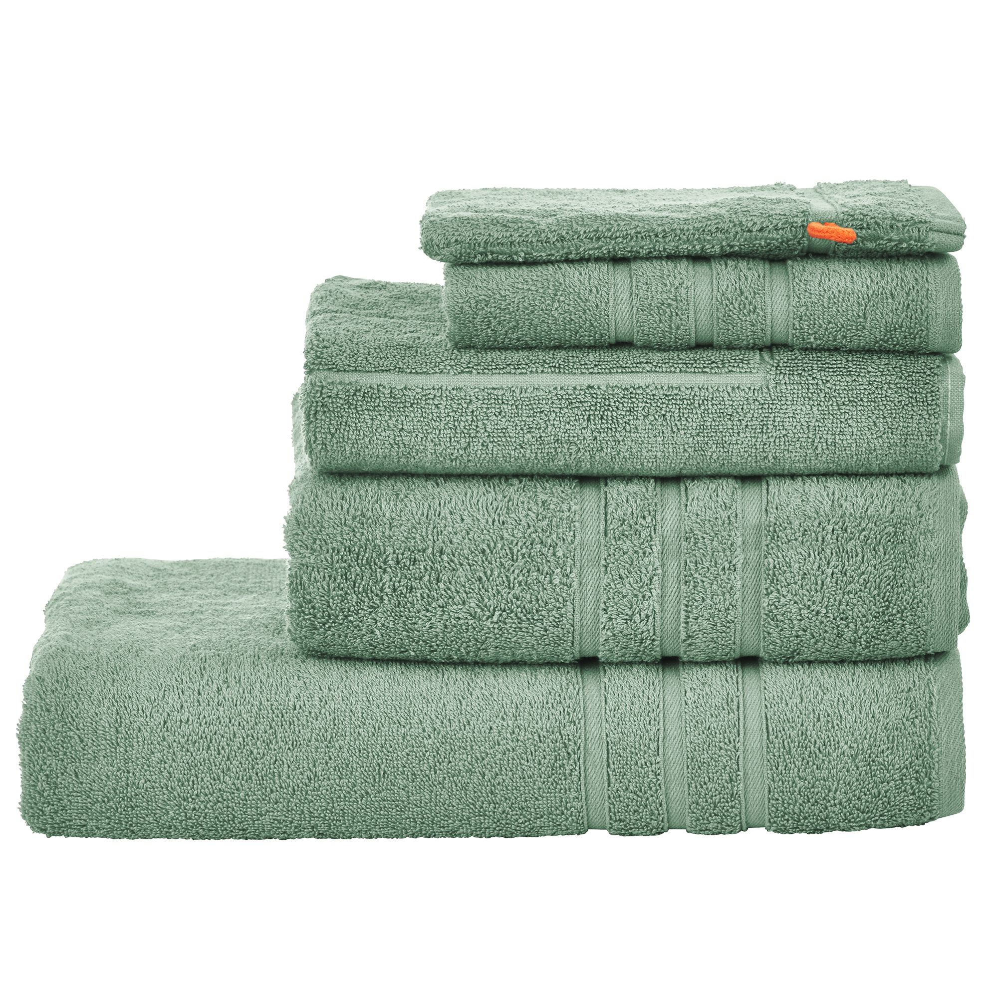 done.® Frottier-Set uni 100% Baumwolle inkl.Badvorleger,5tlg