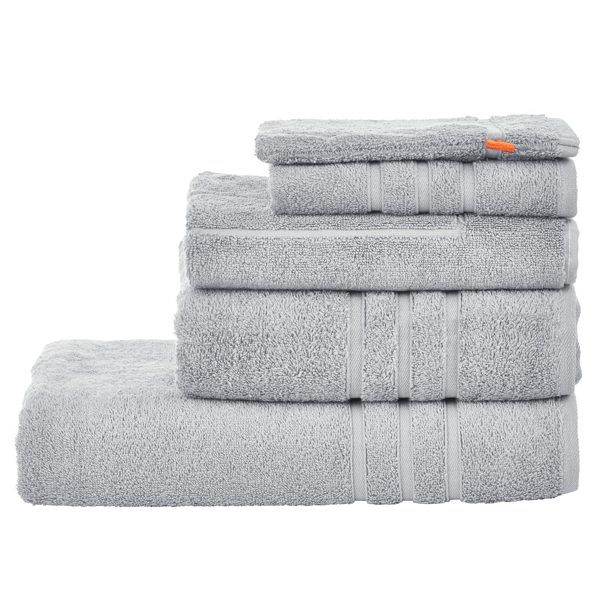 done.® Frottier-Set uni 100% Baumwolle inkl.Badvorleger,5tlg