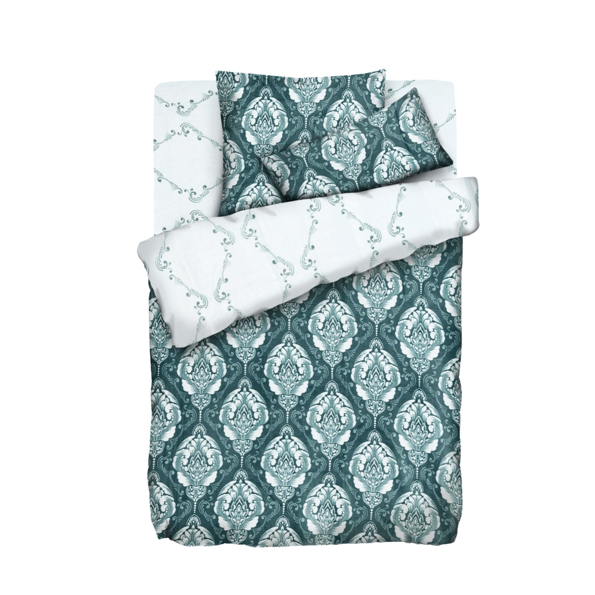 MONT CHALET Wendebettwäsche opulente Ornamente Mikrofaser Chinchilla Doppelbett, 8tlg.