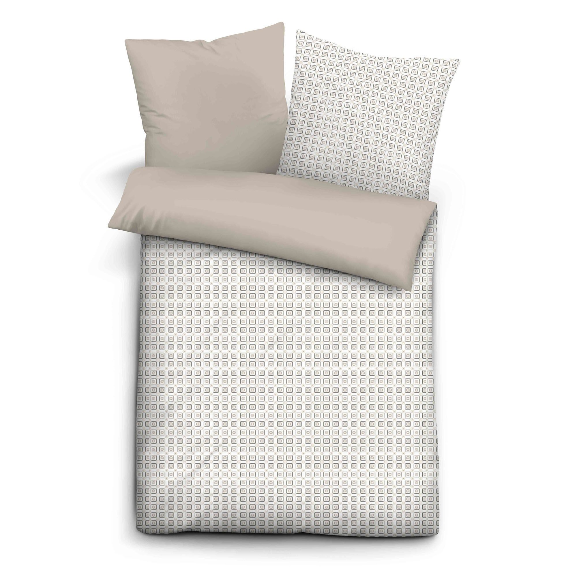 CINQUE Wendebettwäsche Retro-Design Baumwoll Renforcé Einzelbett, 2tlg.