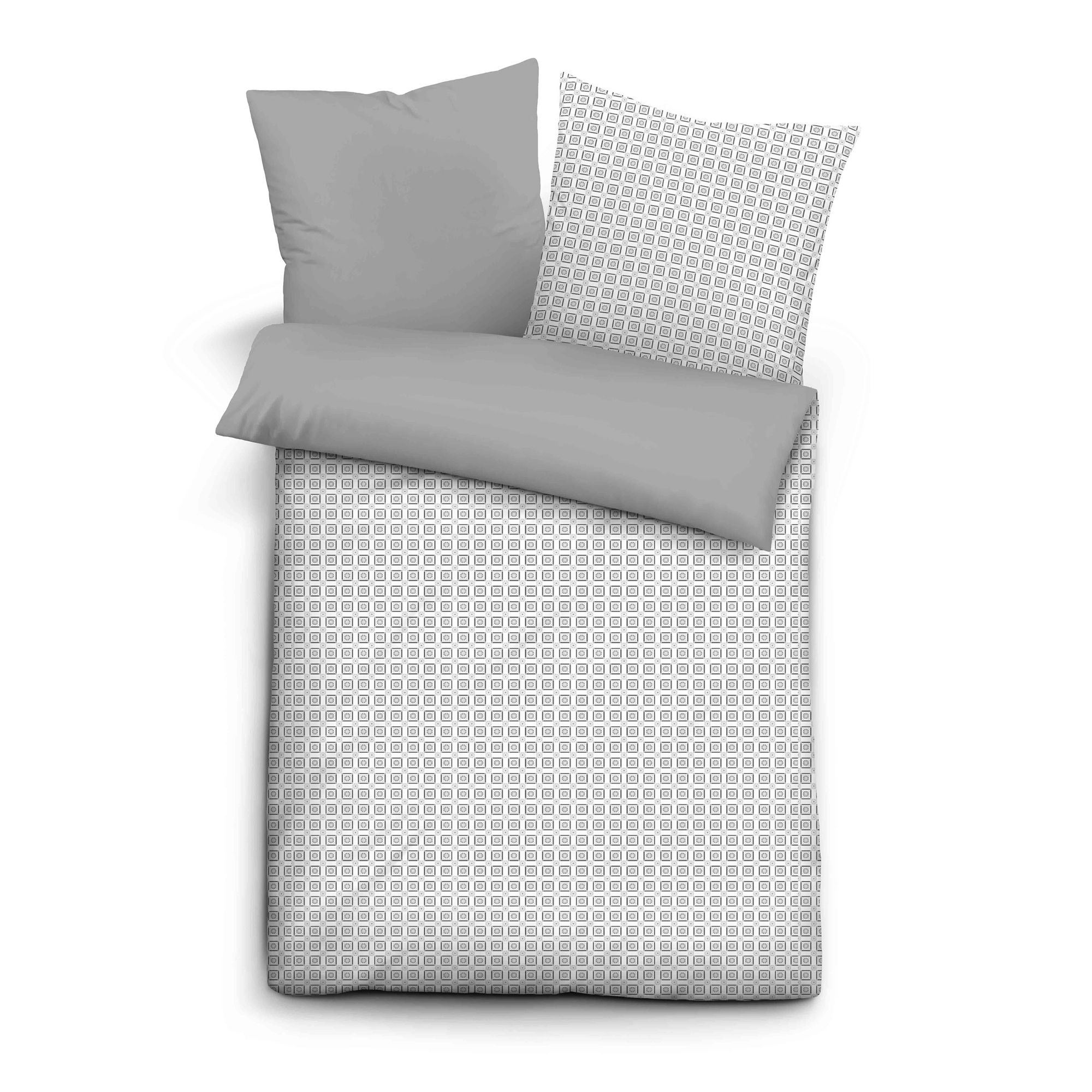 CINQUE Wendebettwäsche Retro-Design Baumwoll Renforcé Einzelbett, 2tlg.