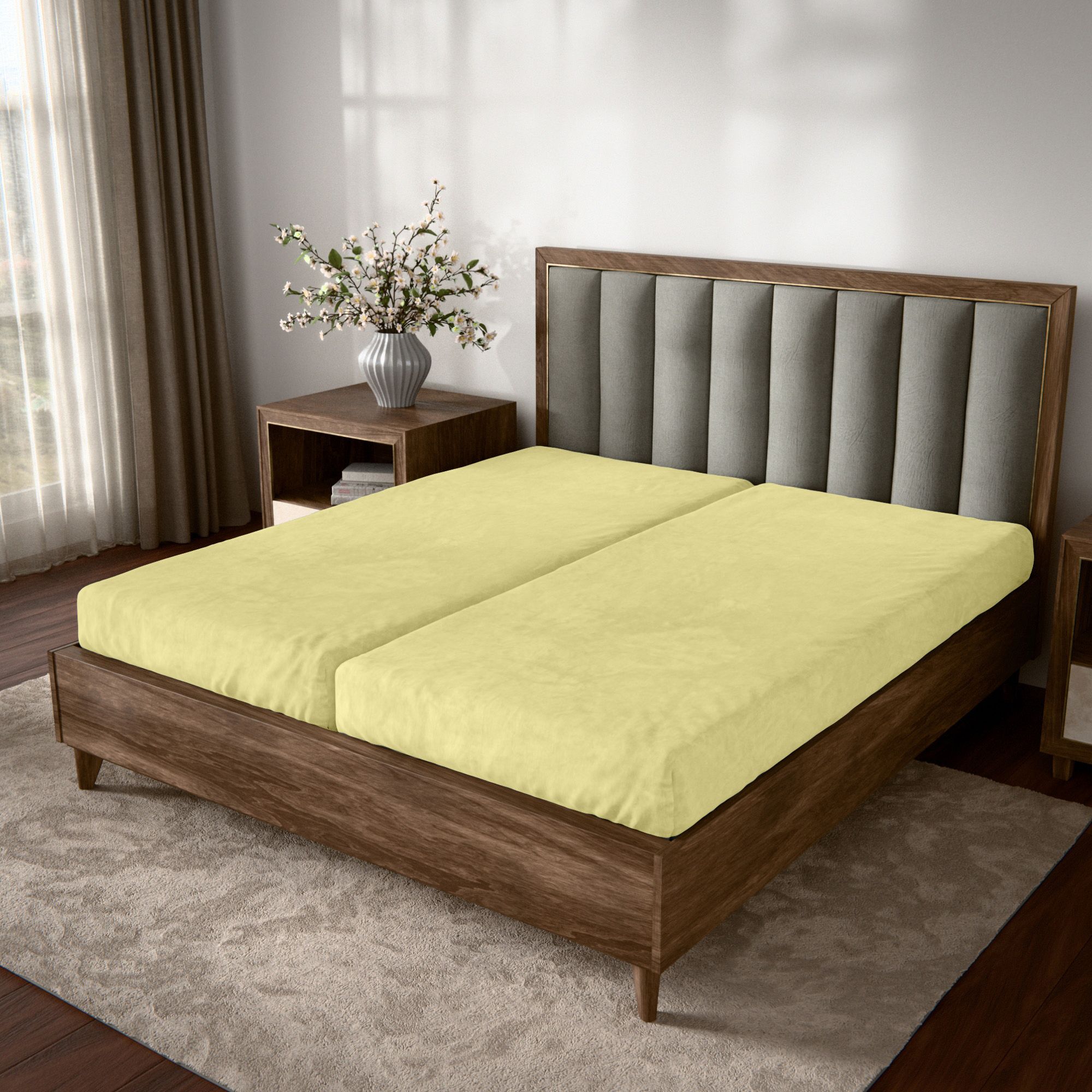 JERYMOOD extra soft Spannbettlaken uni Mikrofaser Jersey Steghöhe ca. 26cm