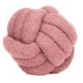COZEE HOME 1 gef. Dekokissen Knotenform MF Teddy Bouclé rund, Ø ca. 23cm