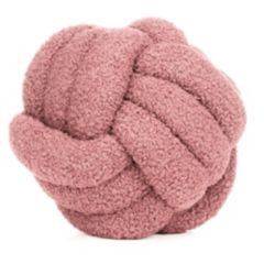 COZEE HOME 1 gef. Dekokissen Knotenform MF Teddy Bouclé rund, Ø ca. 23cm