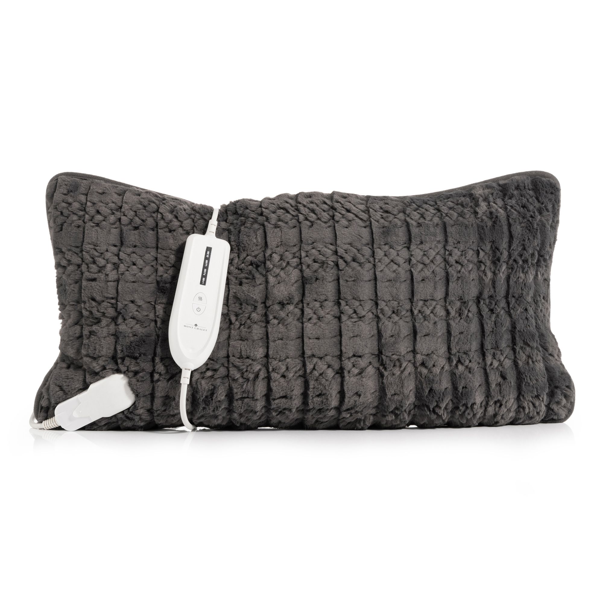 MONT CHALET Heizkissen 30x60cm Fell-Optik 4 Heizstufen 1,5h-Timer, waschbar