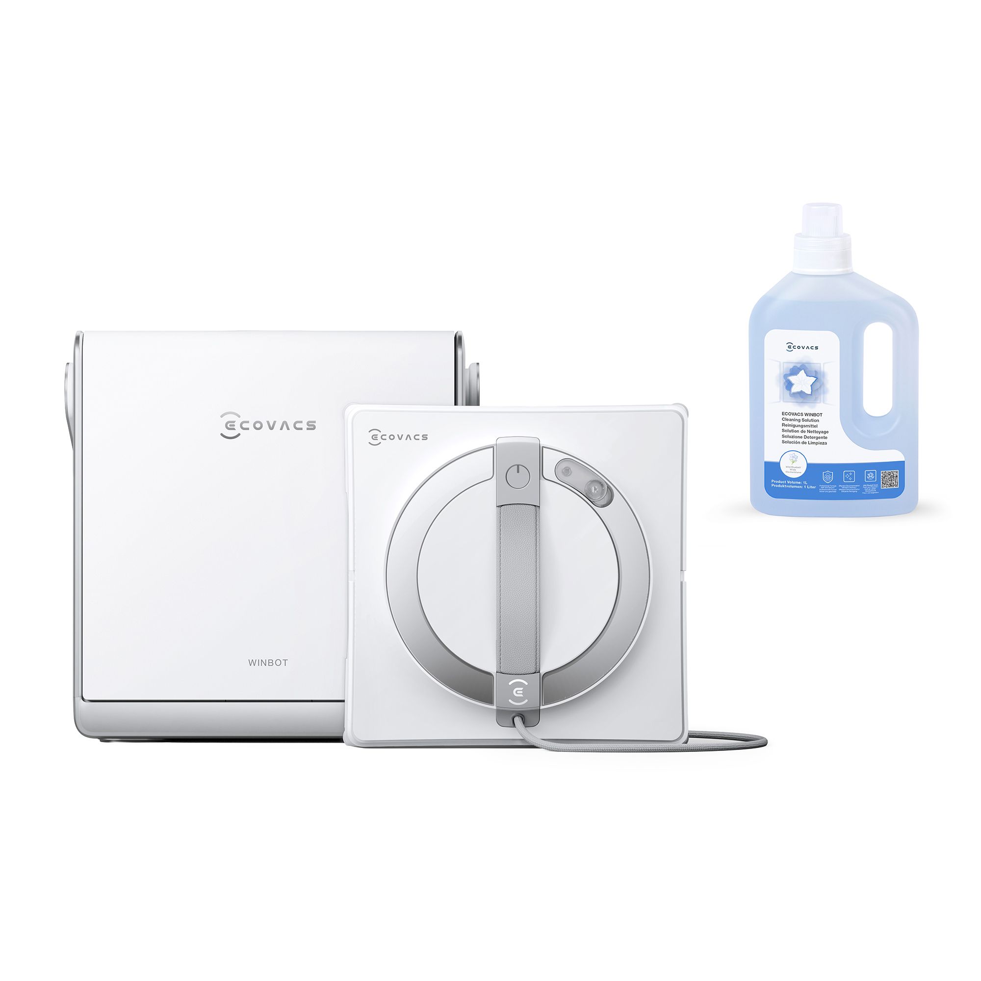ECOVACS Fensterroboter Winbot W2 Pro OMNI Multifunktionsstation inkl. 1L Reiniger