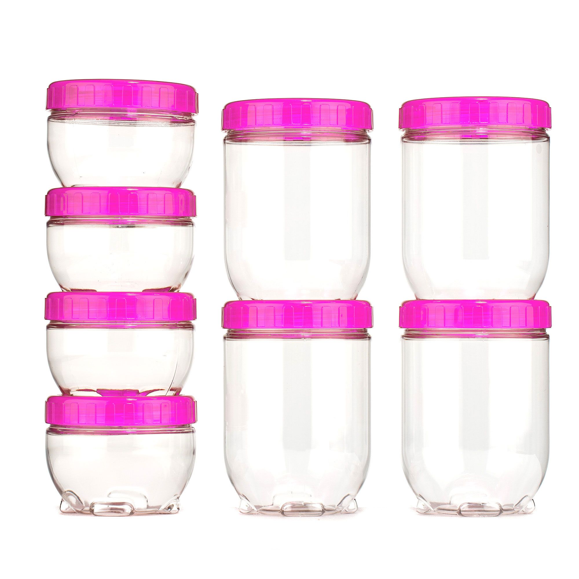 LocknLock 8 Vorratsdosen Interlock 300ml-700ml Gesamtvolumen 4,0L