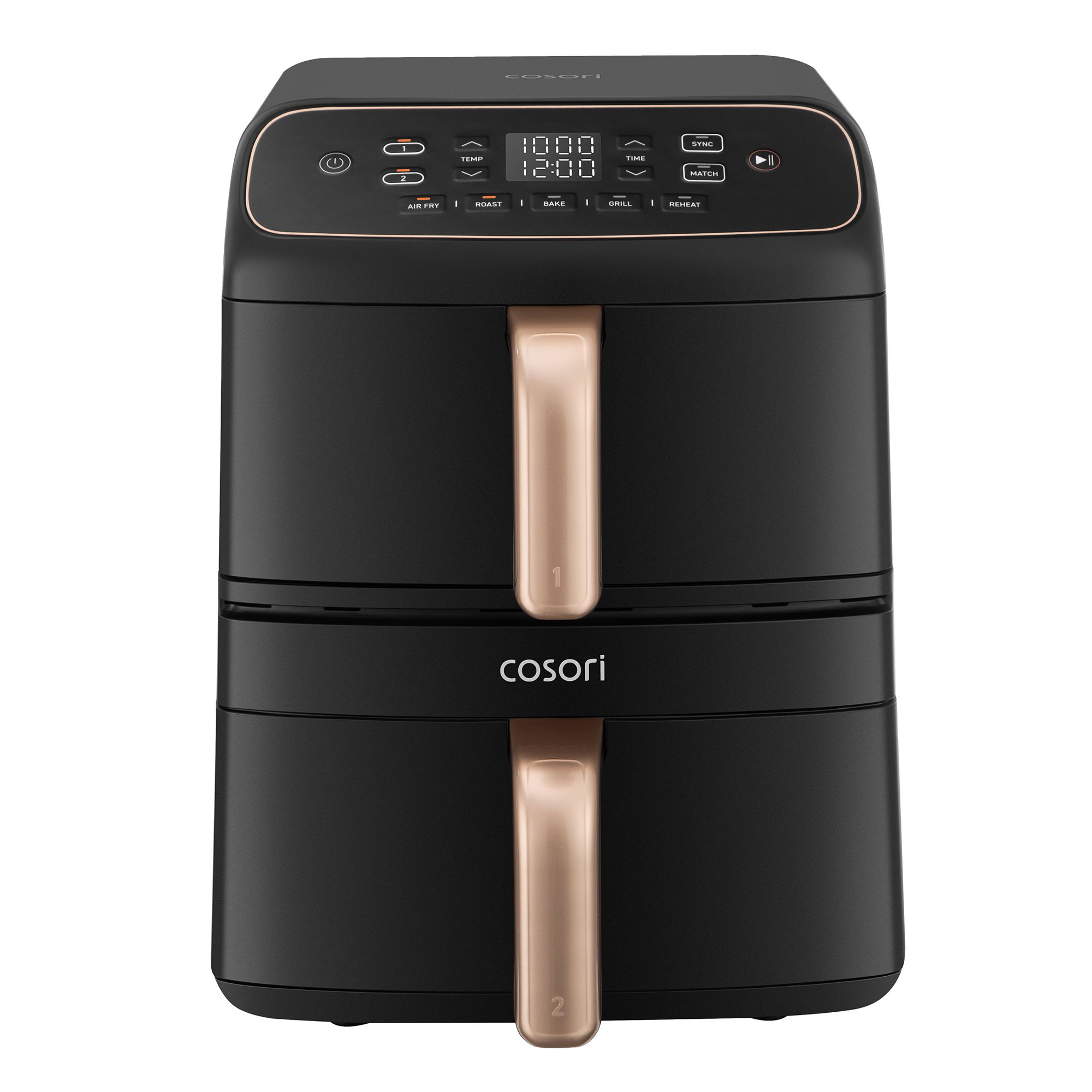 COSORI CAF-DC861-CEUR Turbo Tower Compact Heißluftfritteuse 8,6L Fassungsvermögen