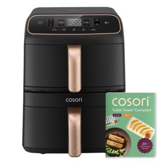 COSORI CAF-DC861-CEUR Turbo Tower Compact Heißluftfritteuse 8,6L Fassungsvermögen