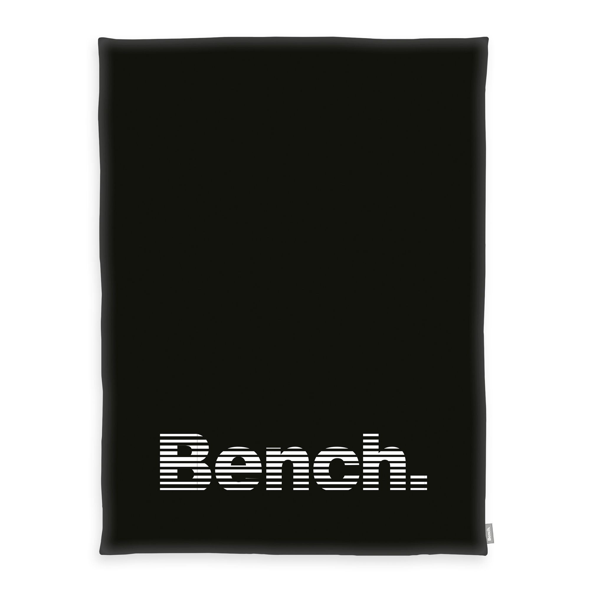 Bench Decke uni mit Schriftzug Wellsoft-Flausch ca. 150x200cm