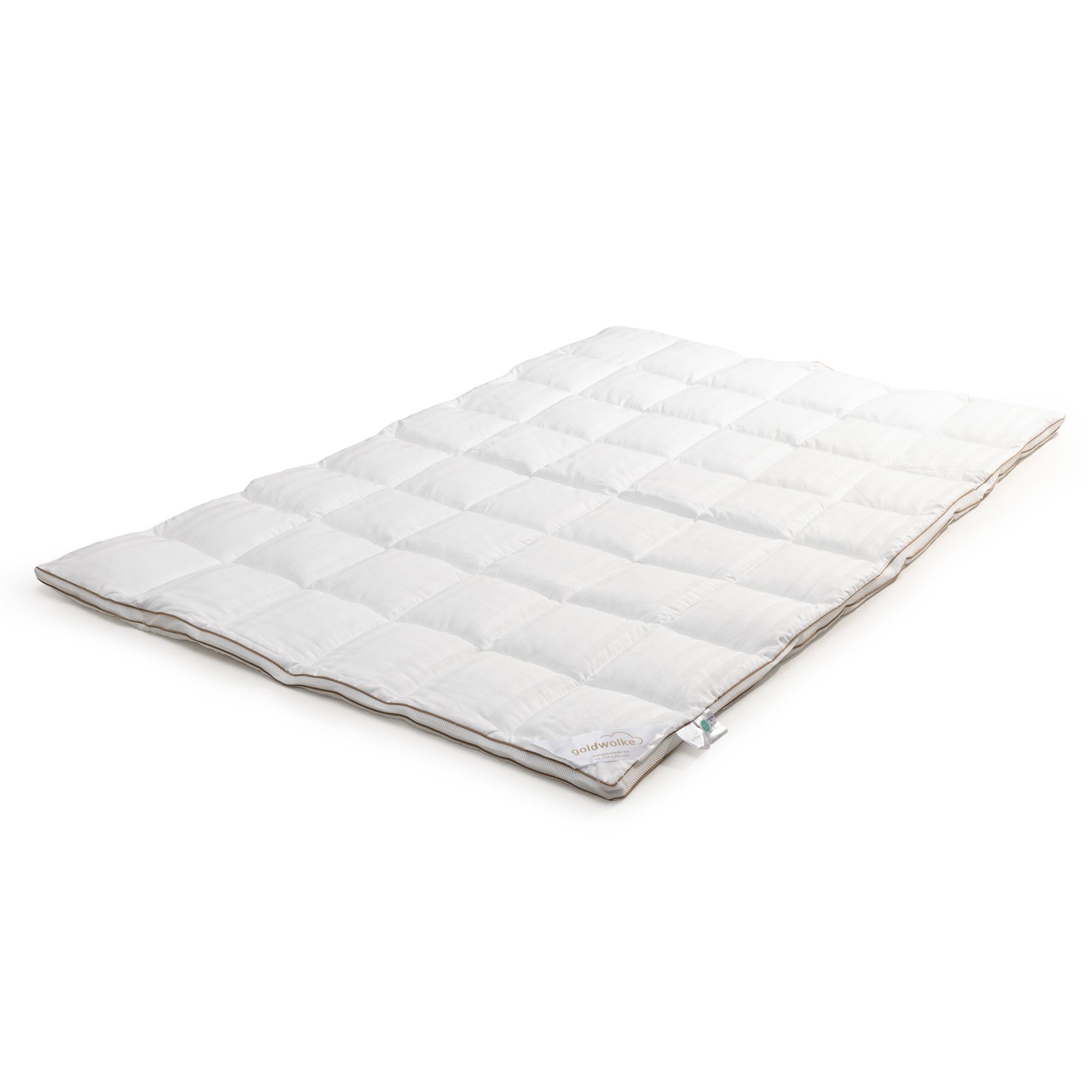 GOLDWOLKE Ganzjahresdecke Chenille Jacquard 30 Jahre QVC f.Allergiker geeignet