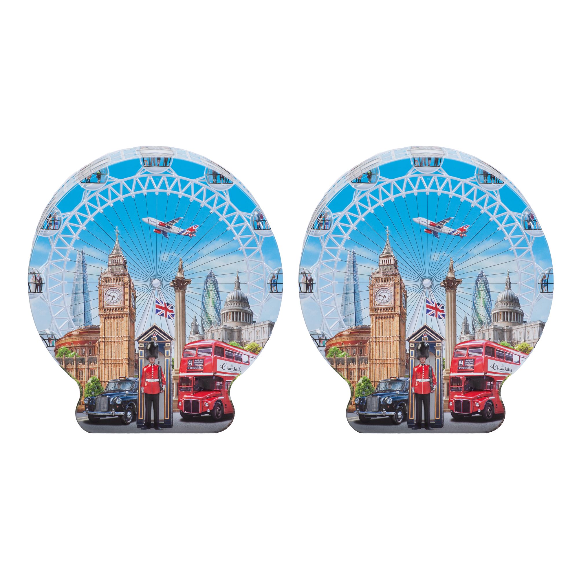 CHURCHILL'S CONFECTIONERY 2 London Dosen mit sauren Bärchen Inhalt 600g