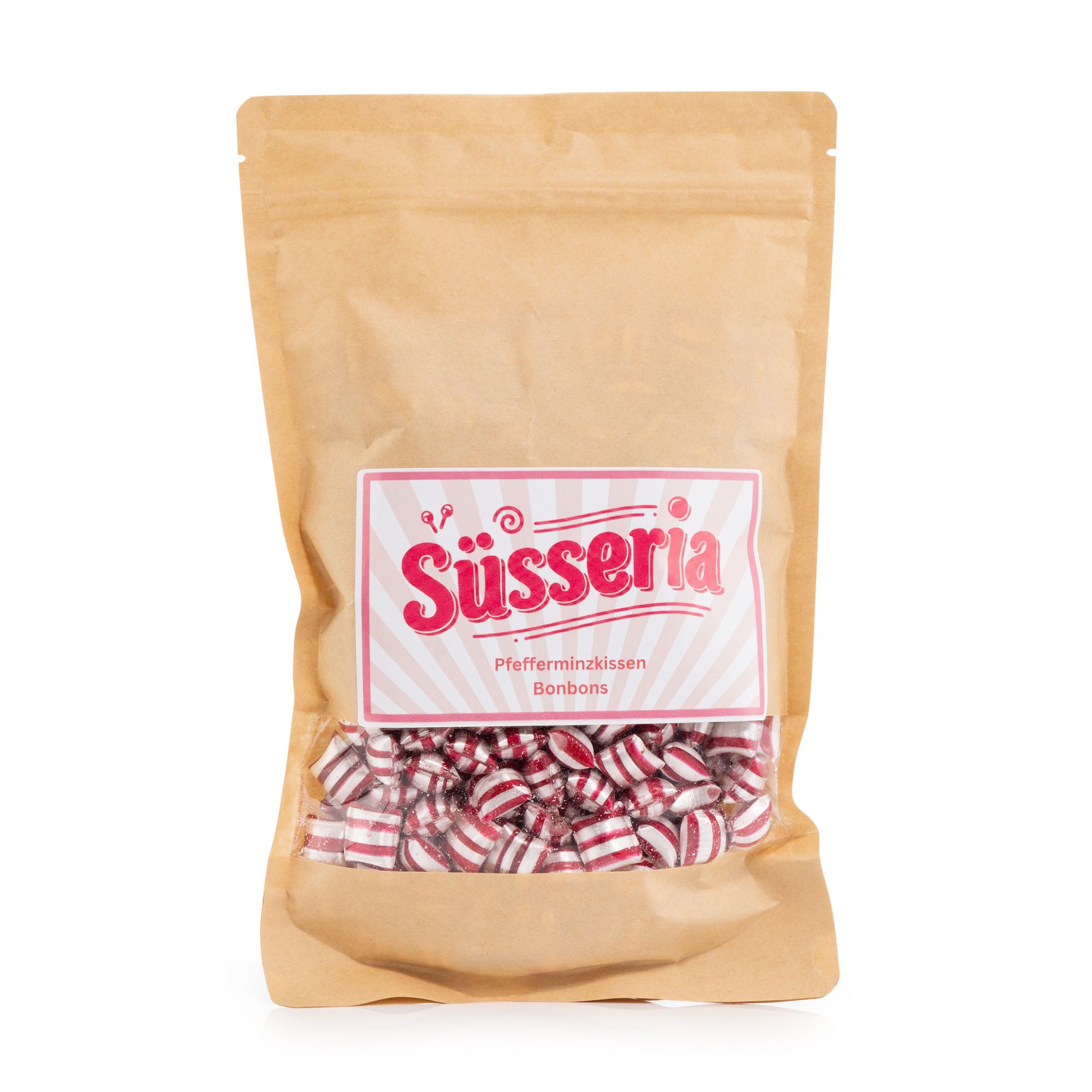 SÜSSERIA Pfefferminzkissen Bonbons Inhalt 750g