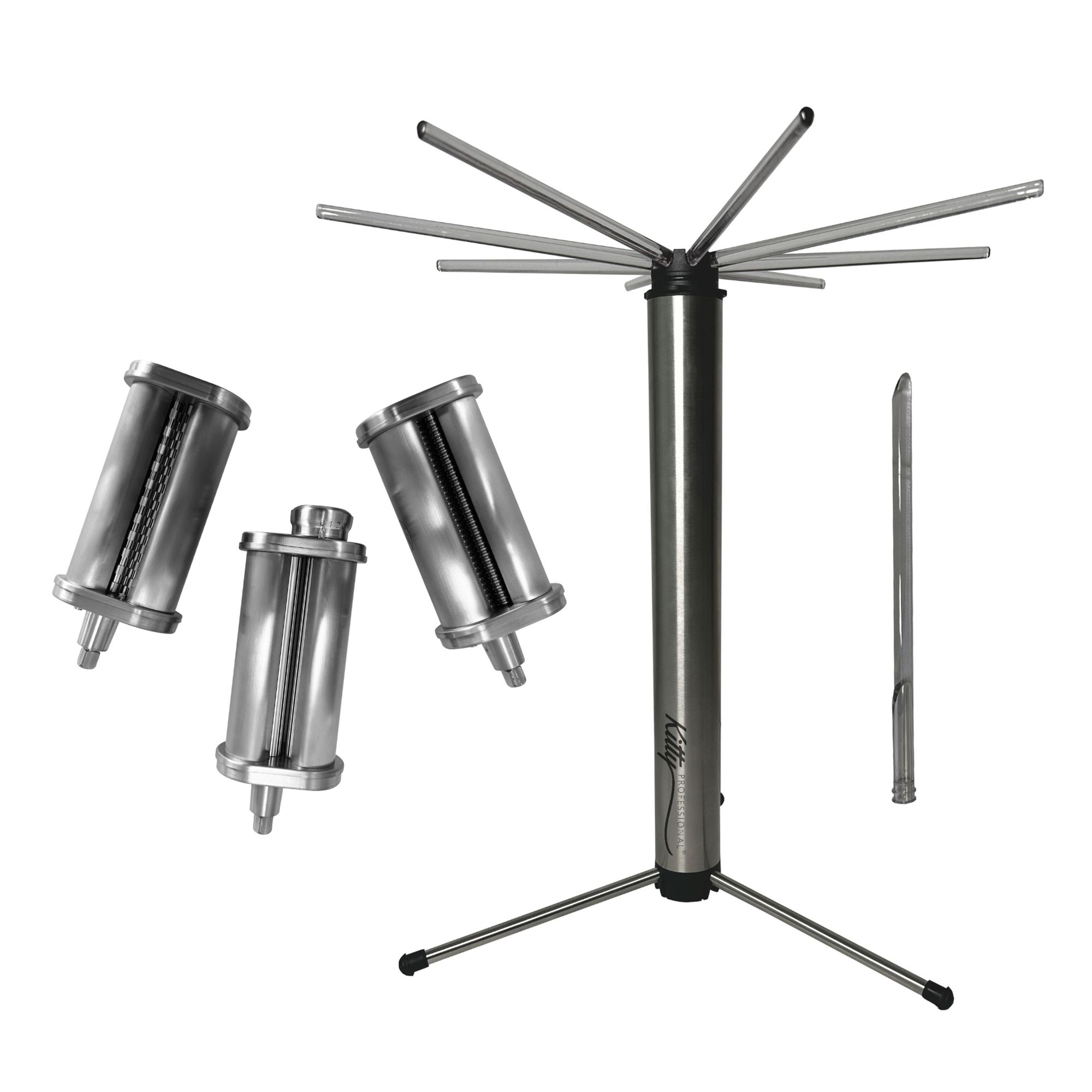 Kitty PROFESSIONAL® Pastaset 3 Walzen inkl. Pastatrockner KITCHENAID®-Zubehör