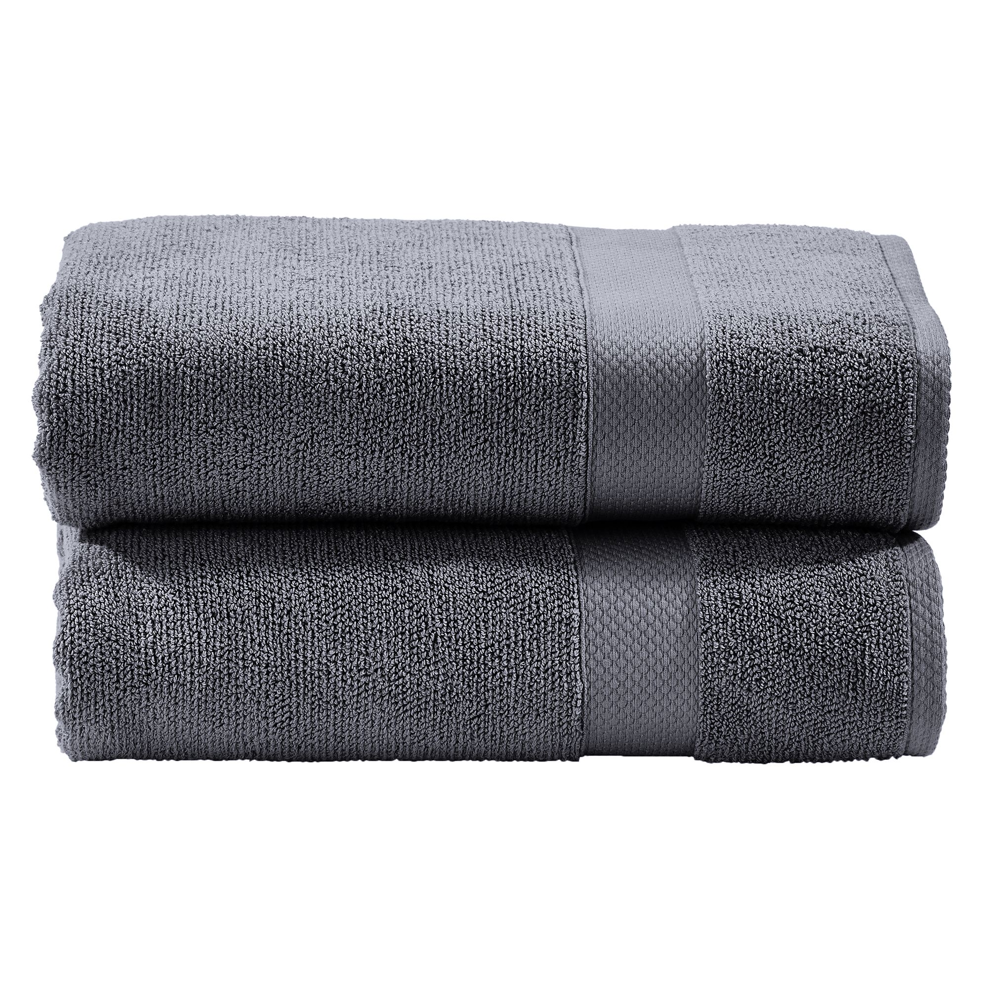 done.® 2 Handtücher DELUXE uni 100% Baumwolle 50x100cm