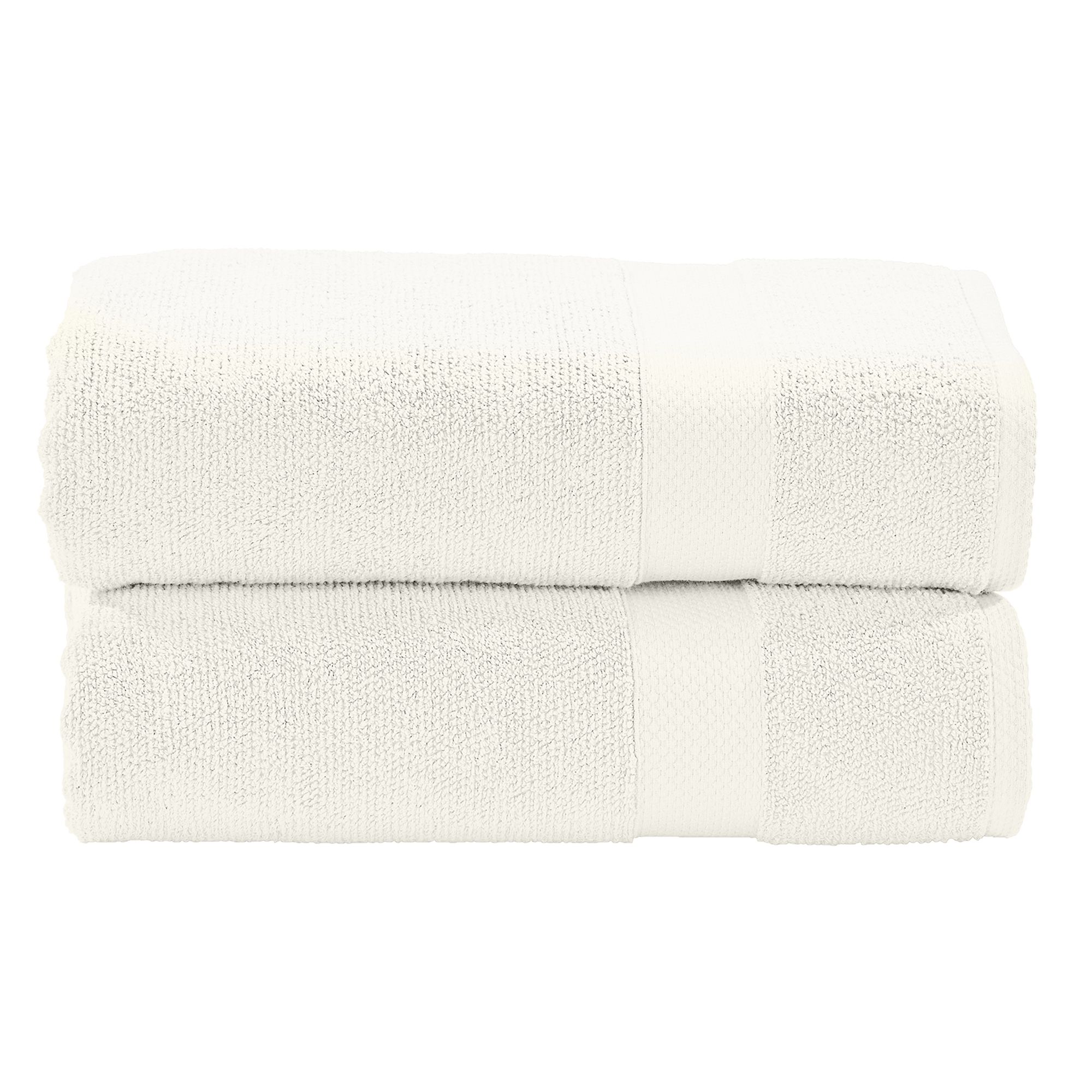 done.® 2 Handtücher DELUXE uni 100% Baumwolle 50x100cm