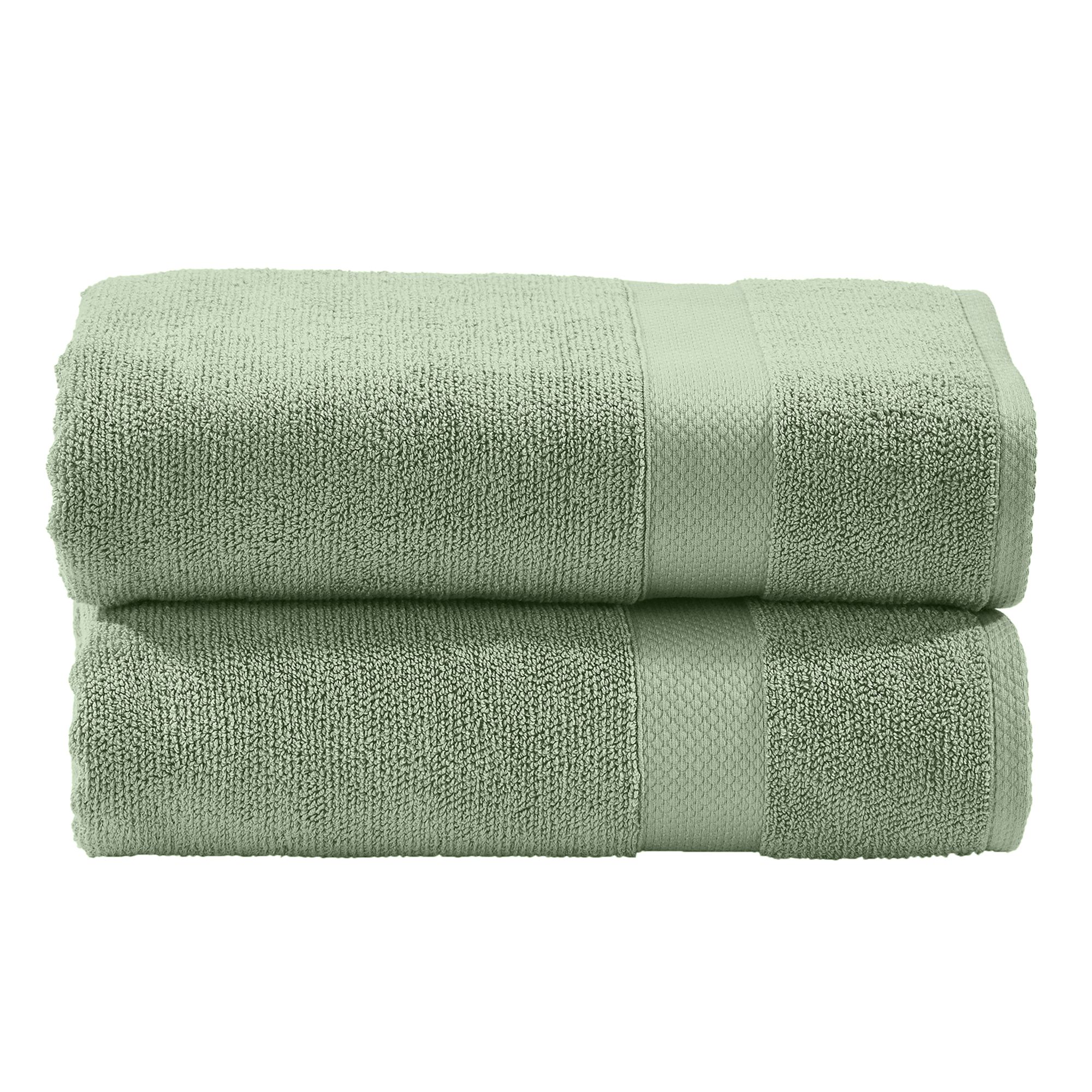 done.® 2 Handtücher DELUXE uni 100% Baumwolle 50x100cm