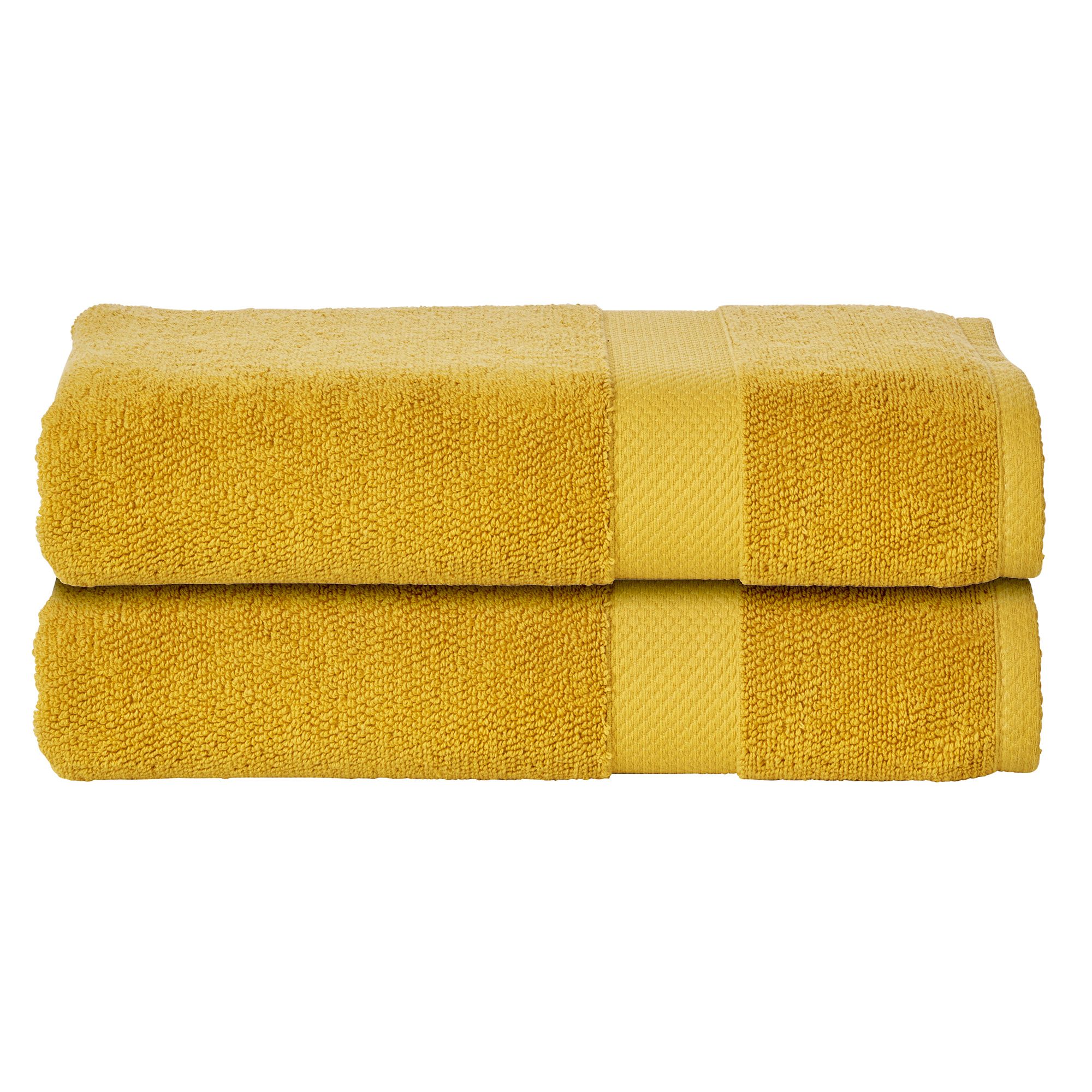 done.® 2 Handtücher DELUXE uni 100% Baumwolle 50x100cm