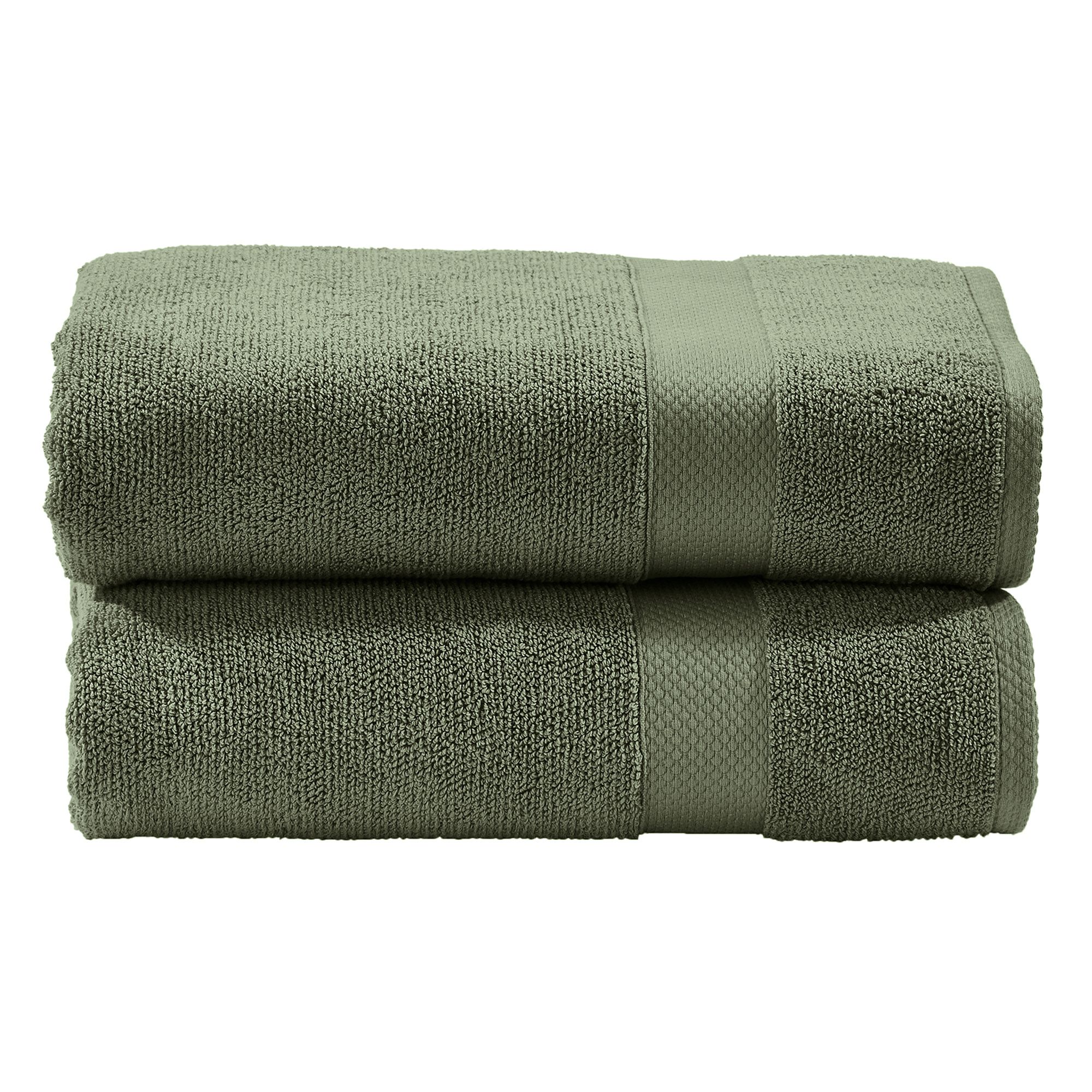 done.® 2 Handtücher DELUXE uni 100% Baumwolle 50x100cm