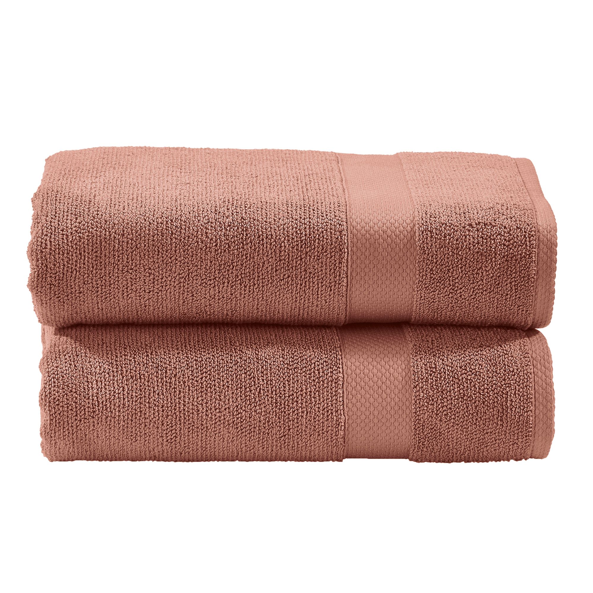 done.® 2 Handtücher DELUXE uni 100% Baumwolle 50x100cm