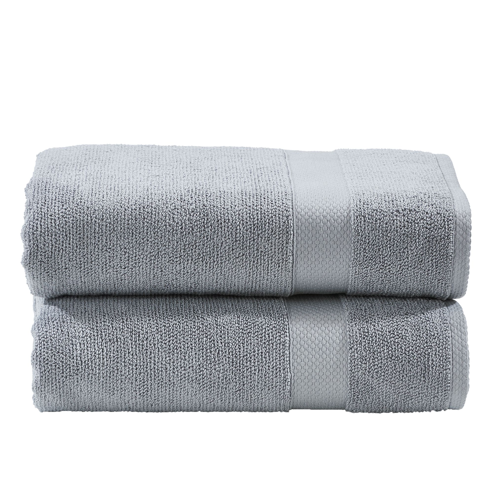 done.® 2 Handtücher DELUXE uni 100% Baumwolle 50x100cm