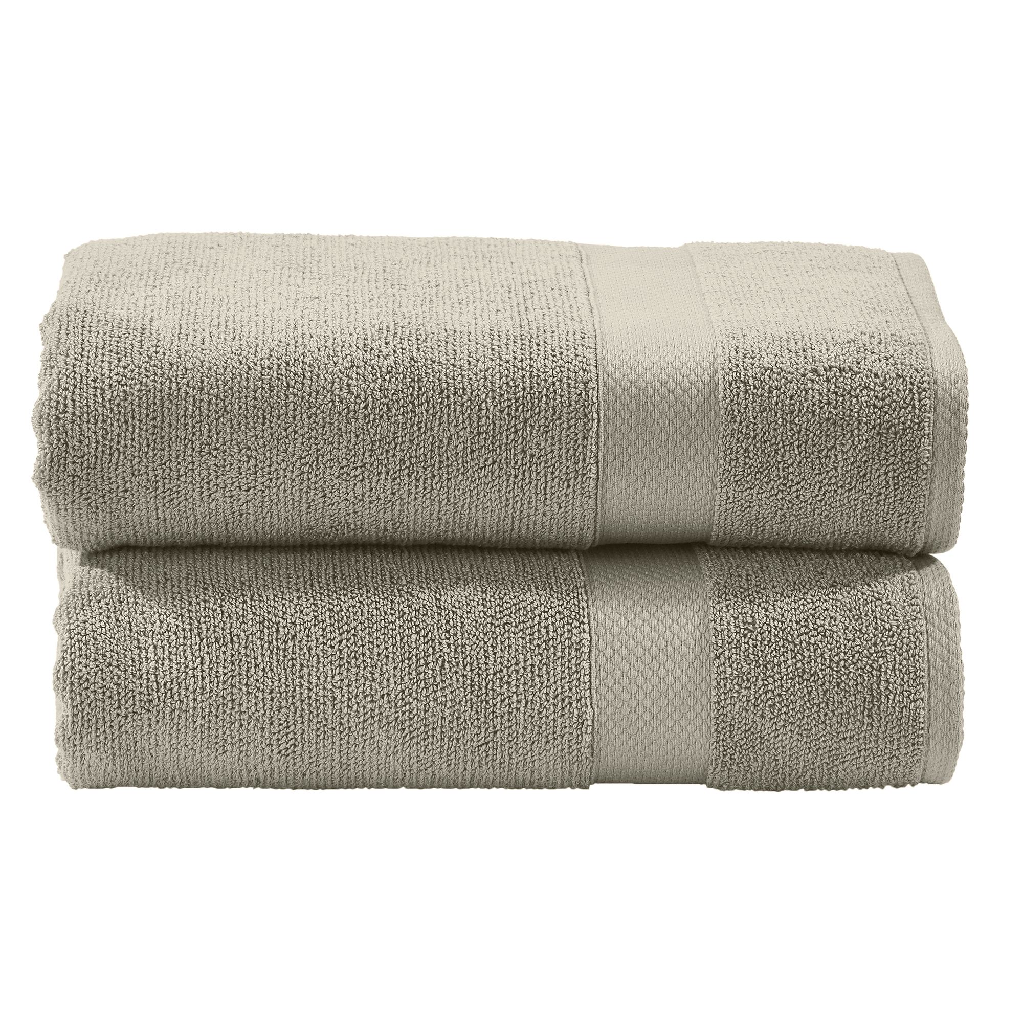 done.® 2 Handtücher DELUXE uni 100% Baumwolle 50x100cm