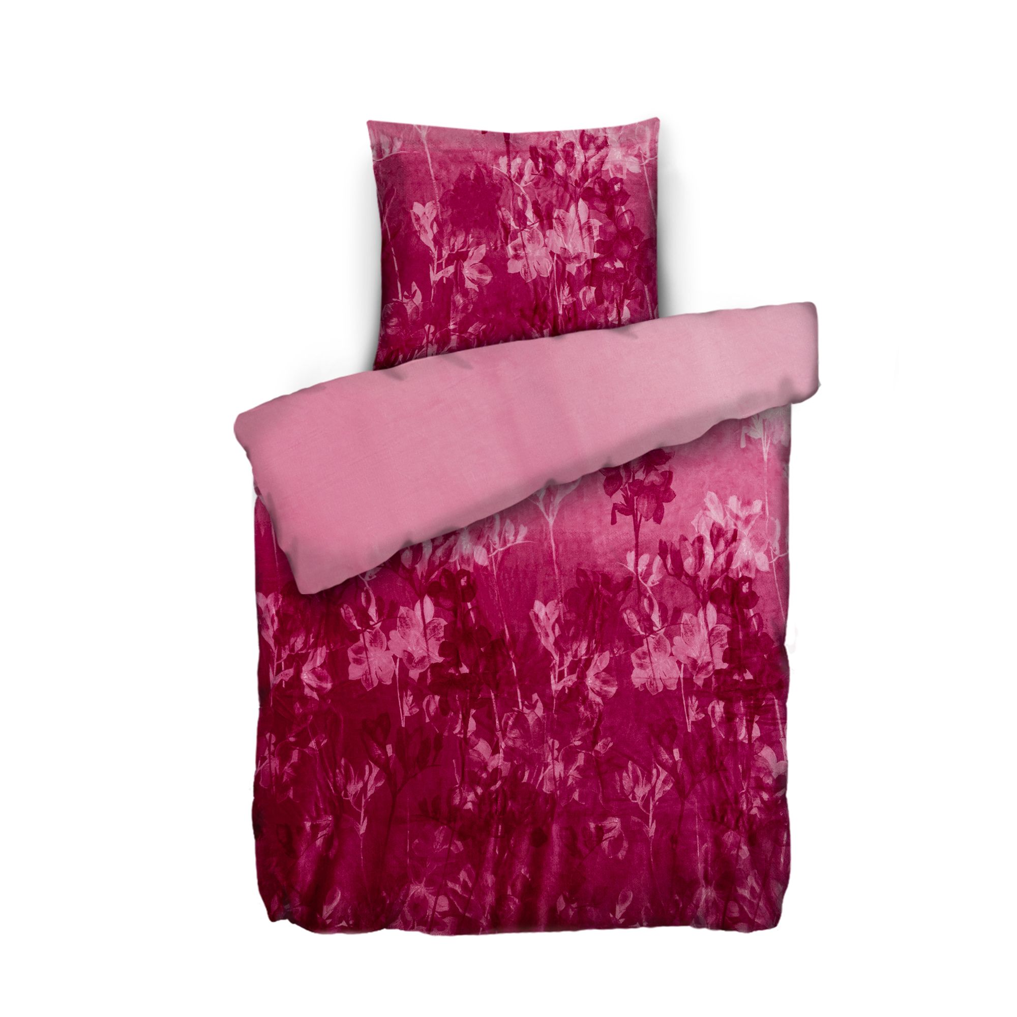 MONT CHALET Bettwäsche Blumenwiese Mikrofaser Chinchilla Einzelbett, 2tlg.