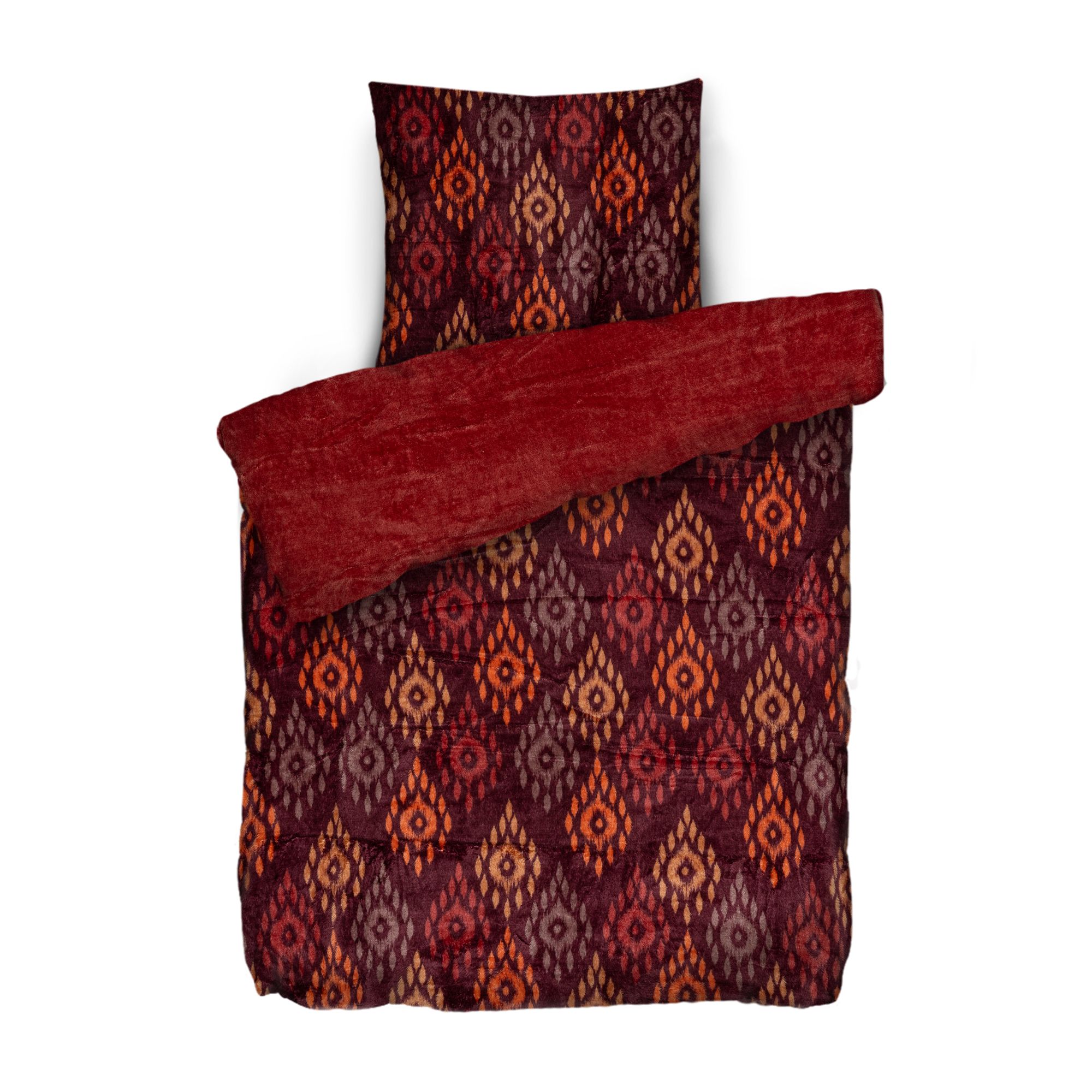 BADIZIO Classic Wendebettwäsche moderner Print Mikrofaser Plüsch Einzelbett, 2tlg.