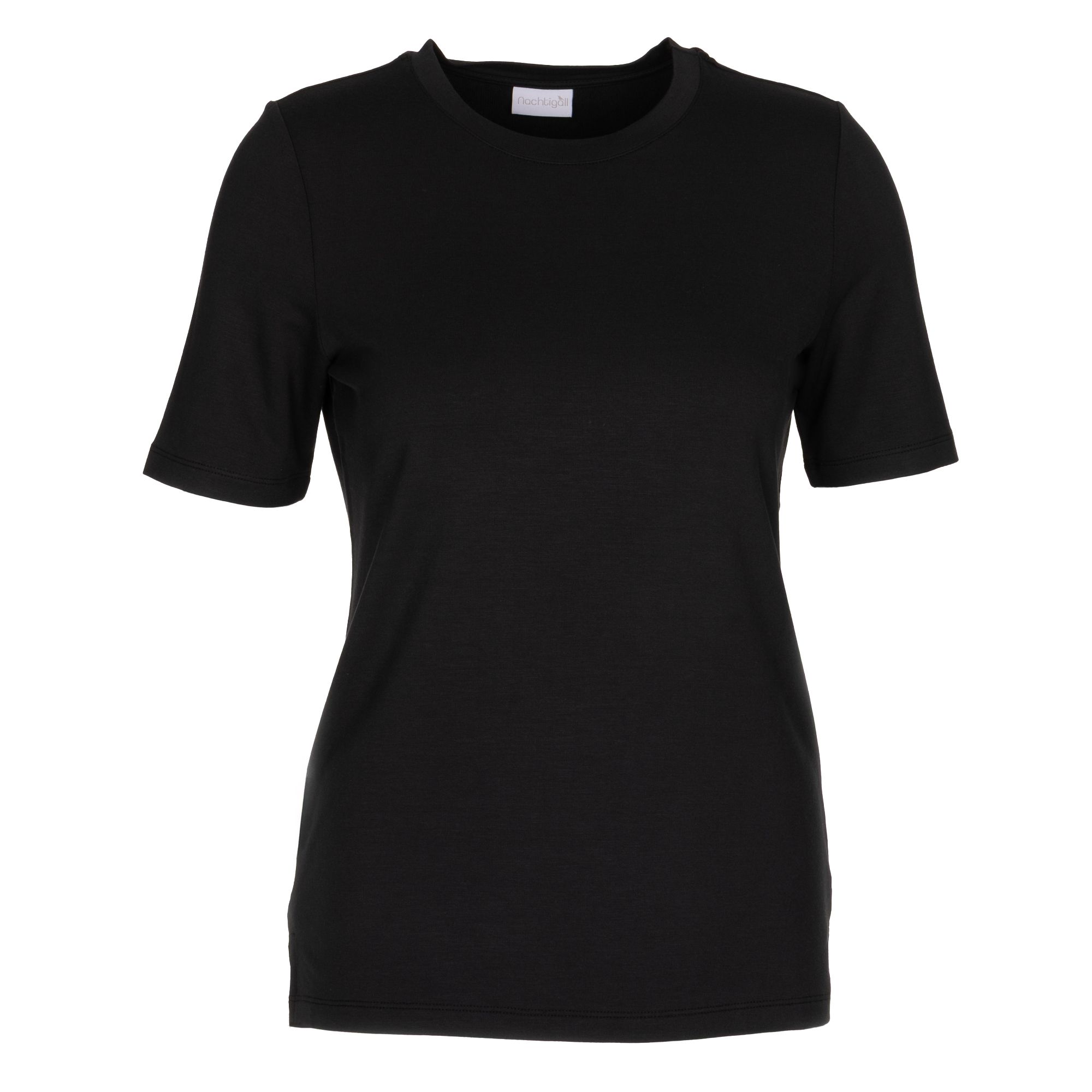 NACHTIGALL Damen-Shirt, 1/2-Arm uni Rundhalsausschnitt