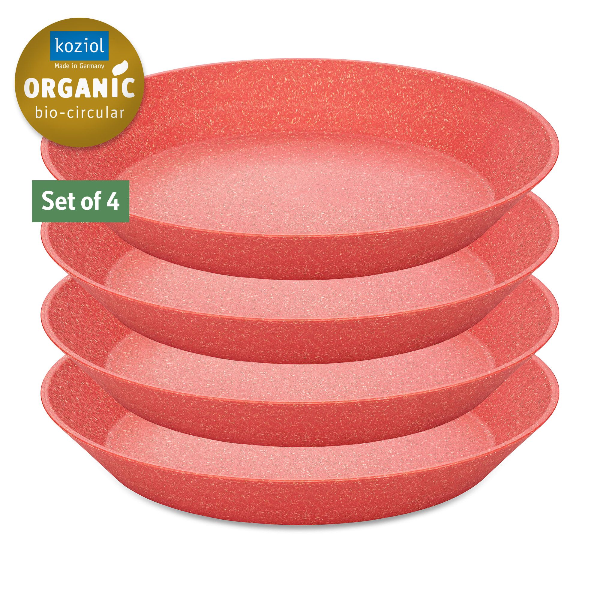 KOZIOL Tiefe Teller-Set CONNECT PLATE Ø 24cm, 4tlg.