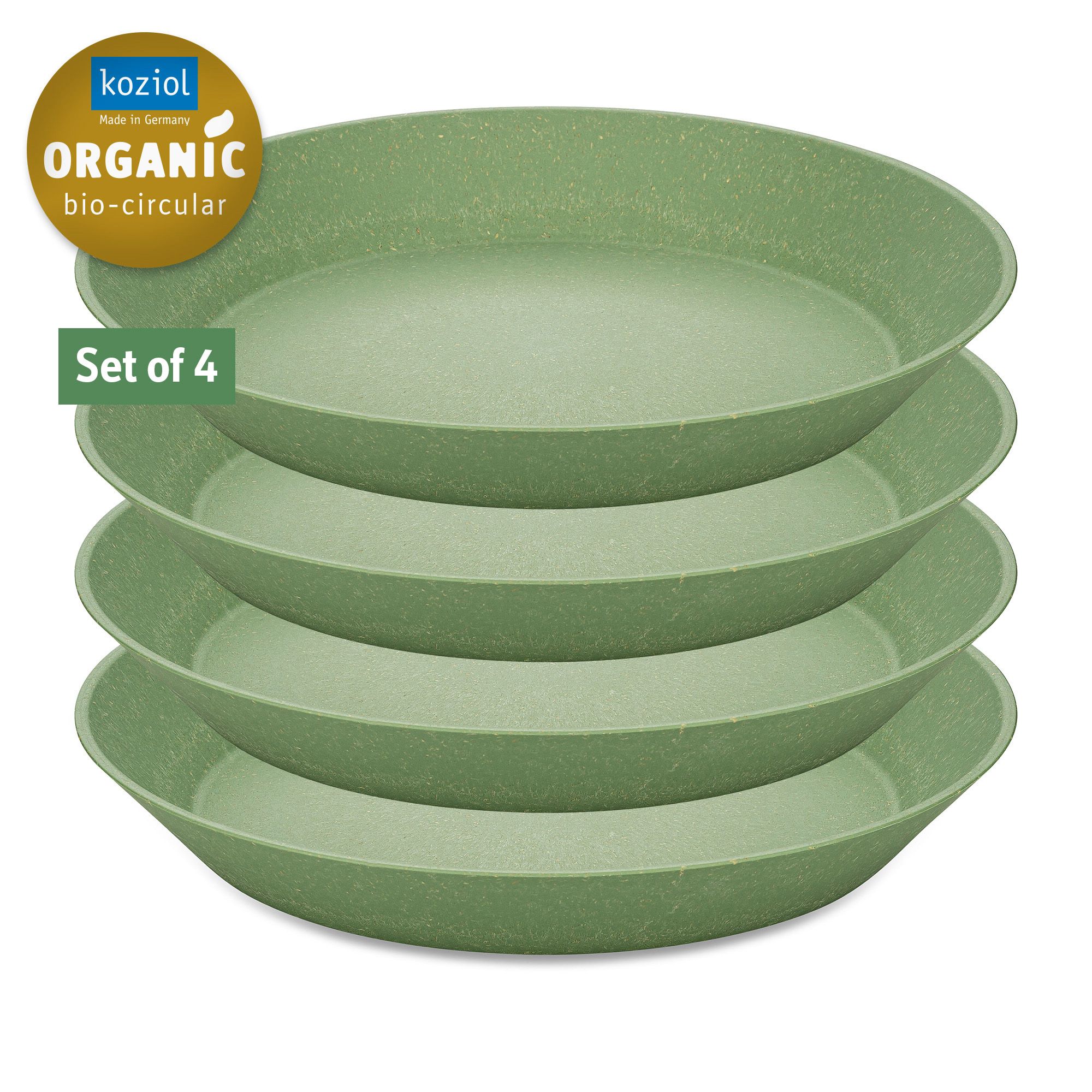 KOZIOL Tiefe Teller-Set CONNECT PLATE Ø 24cm, 4tlg.