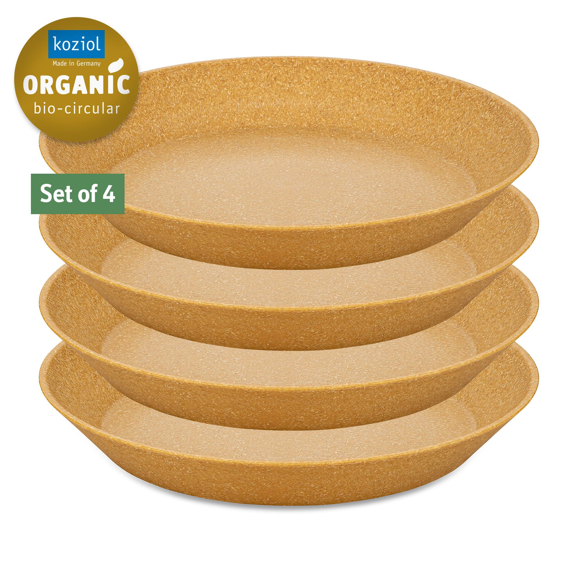 KOZIOL Tiefe Teller-Set CONNECT PLATE Ø 24cm, 4tlg.
