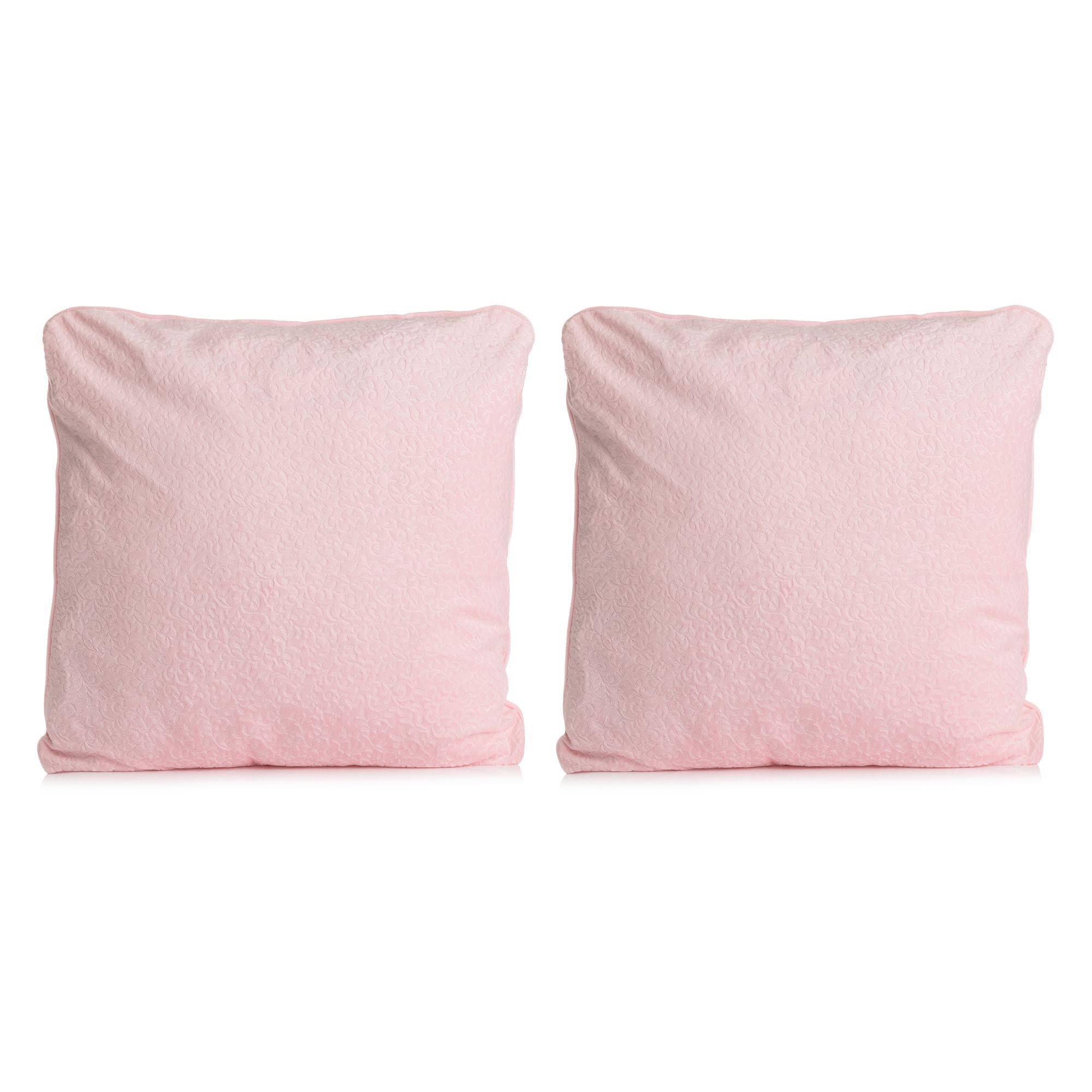 JERYMOOD 2 Kissenbezüge Blätterranke Mikrofaser Plüsch waschbar, ca. 50x50cm