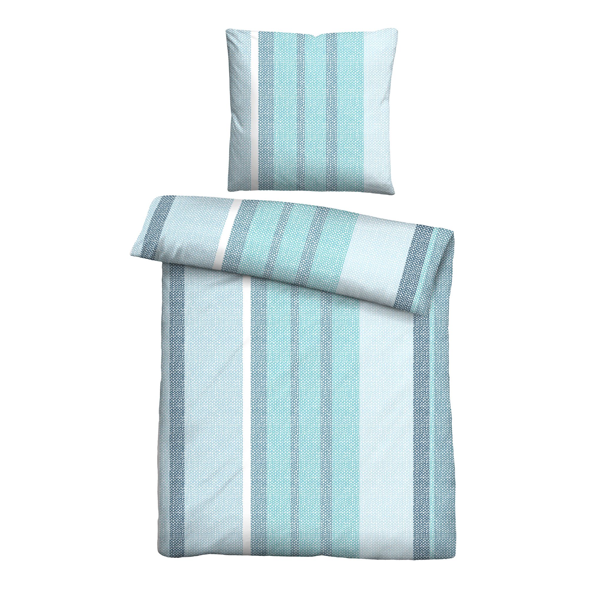 Castell® Bettwäsche Längsstreifen Baumwoll Renforcé Einzelbett, 2tlg.