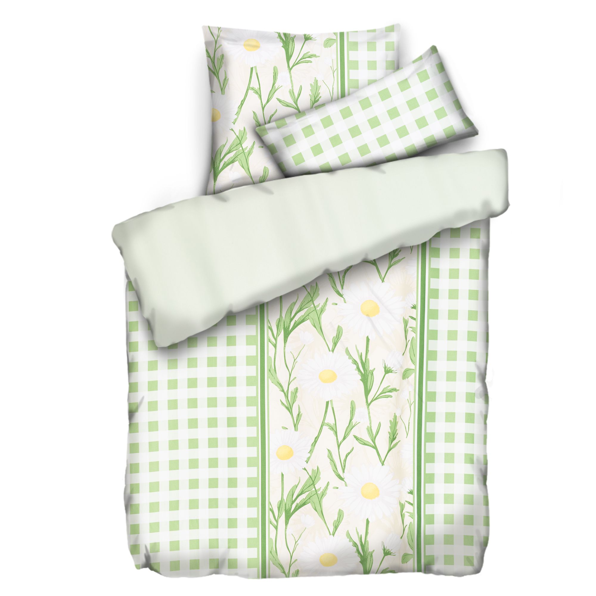 SOFT HARMONY Wendebettwäsche Gänseblümchen Mikrofaser samtweich Einzelbett, 3tlg.