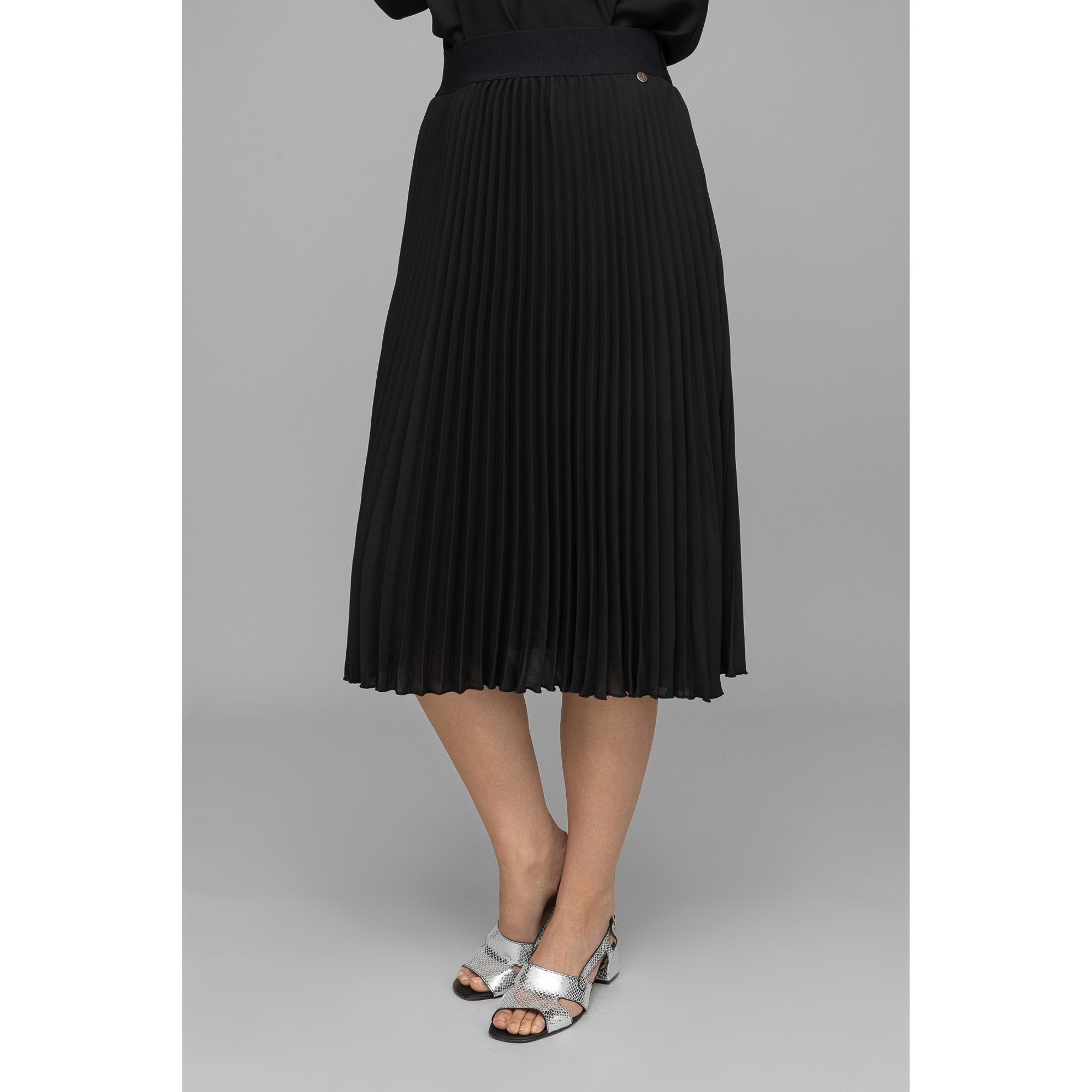 B-Ware EVA LUTZ Plisseerock gefüttert wadenumspielend