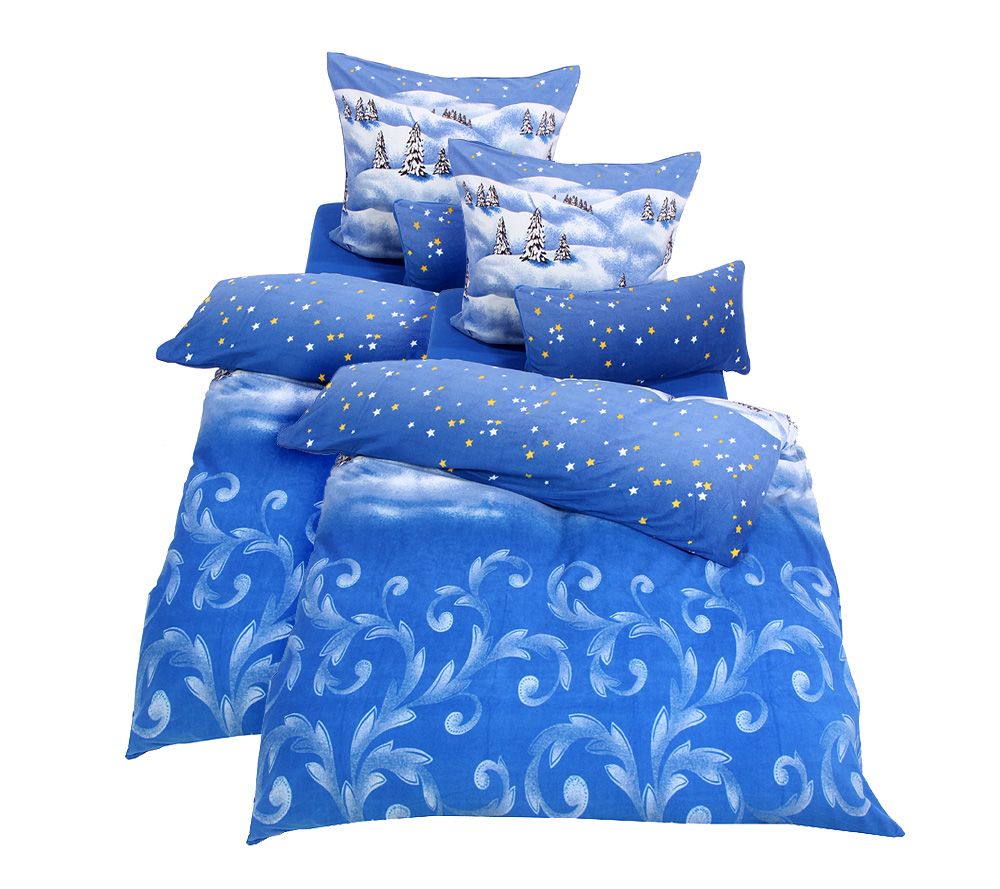 WINTERENGEL Mikrofaser Flanell Fleece Bettwäscheset 8tlg./Doppelbett ...